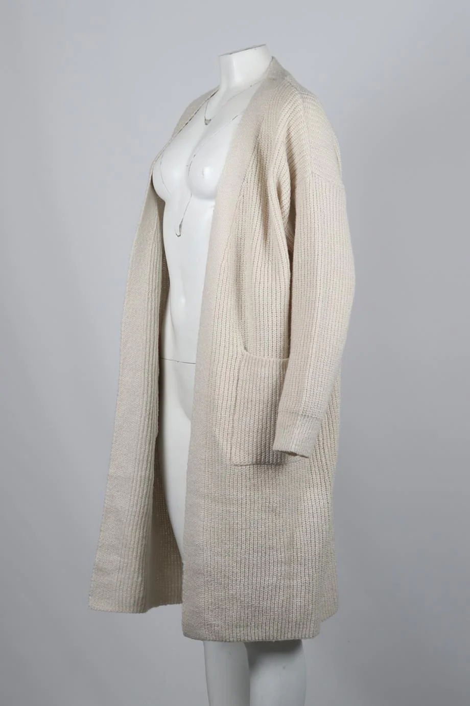 APPARIS RIBBED KNIT CARDIGAN SMALL - Image 3