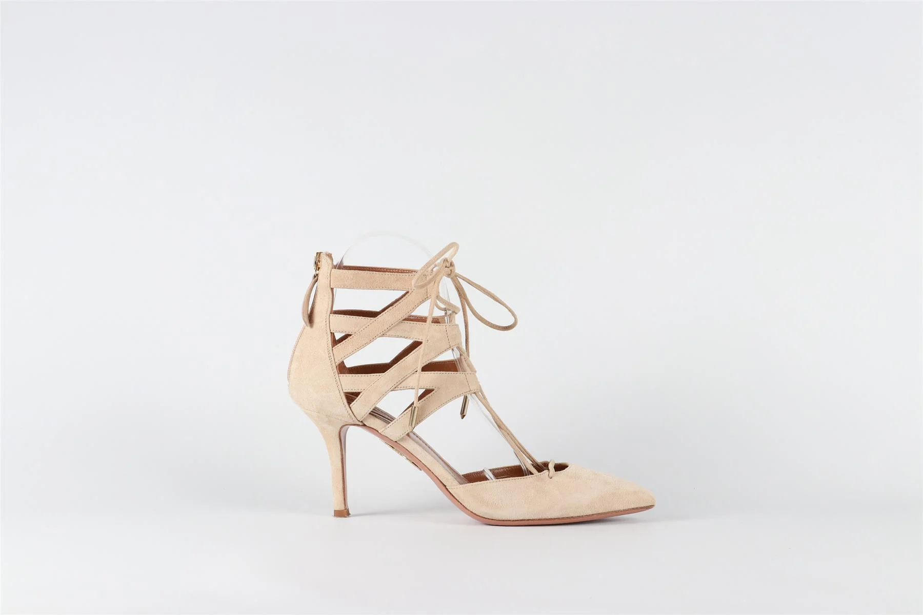 AQUAZURRA BEIGE SUEDE PUMPS EU 38 UK 5 US 8 - Image 2