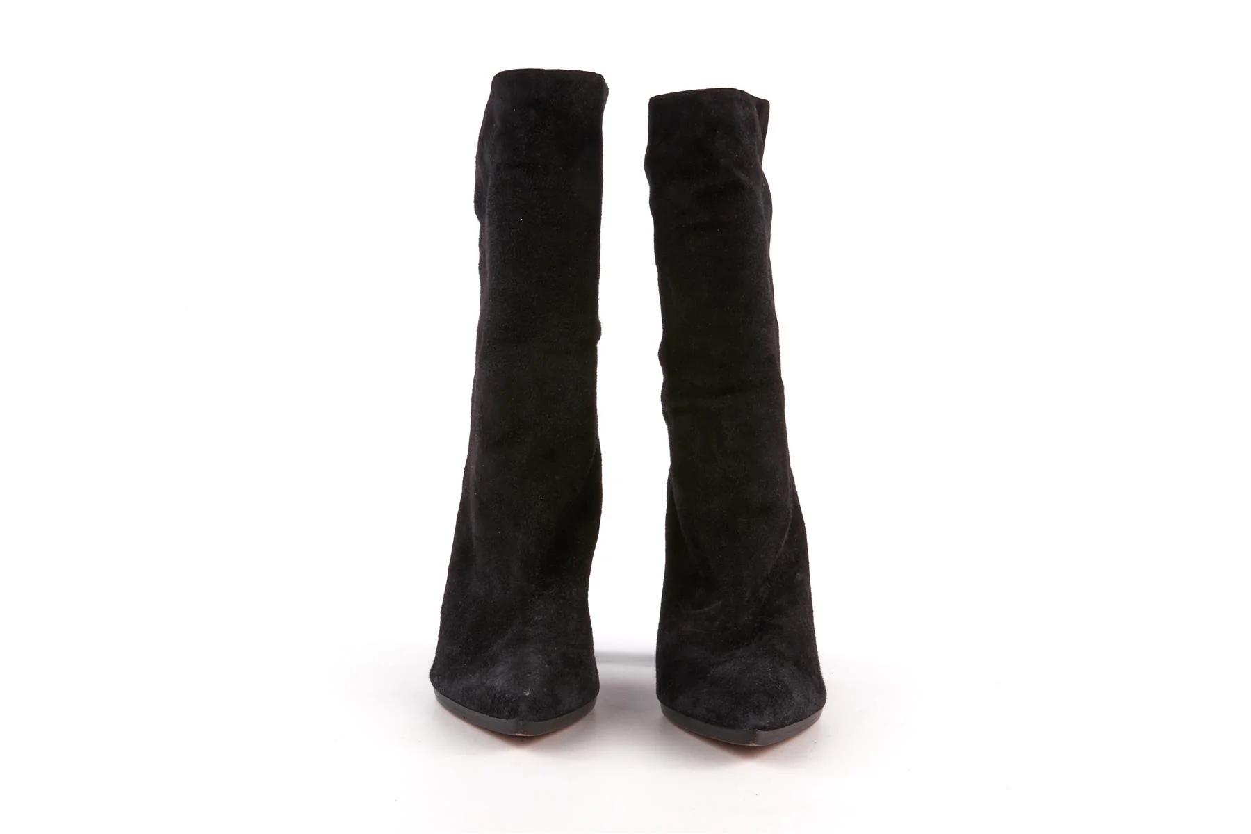 AQUAZZURA BLACK SUEDE ANKLE BOOTS EU 40 UK 7 US 10 - Image 3