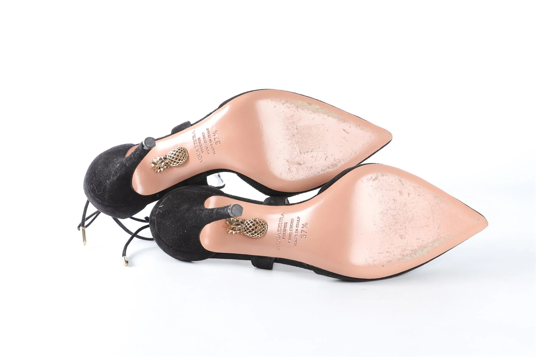AQUAZZURA BLACK SUEDE PUMPS EU 37.5 UK 4.5 US 7.5 - Image 6
