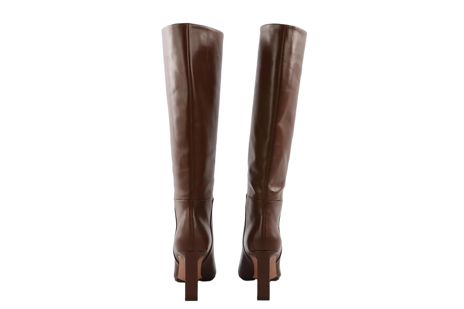 AQUAZZURA BROWN LEATHER KNEE HIGH BOOTS EU 38.5 UK 5.5 US 8.5 - Image 5