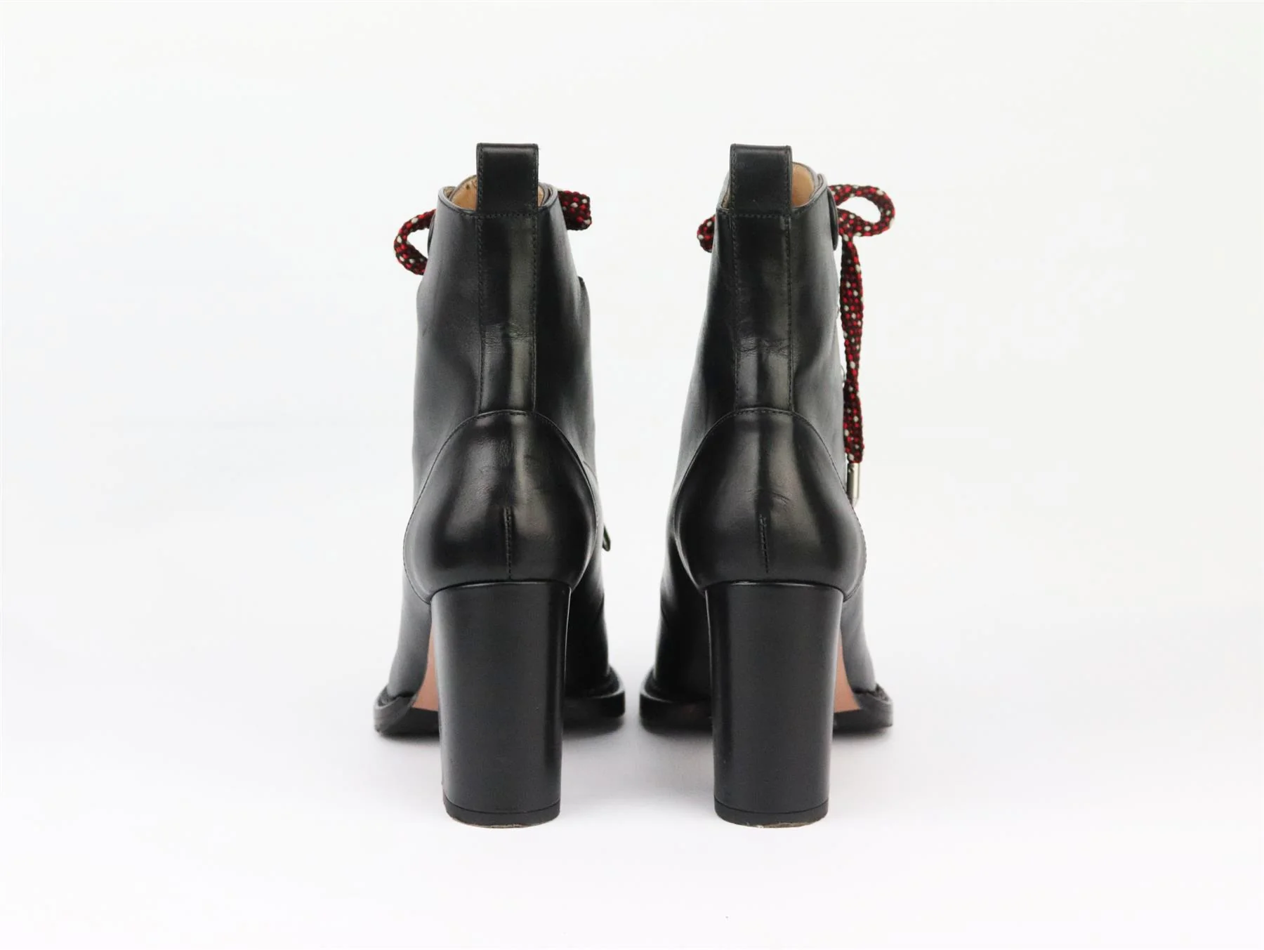 AQUAZZURA HIKER LACE UP STUDDED LEATHER ANKLE BOOTS EU 37.5 UK 4.5 US 7.5 - Image 4