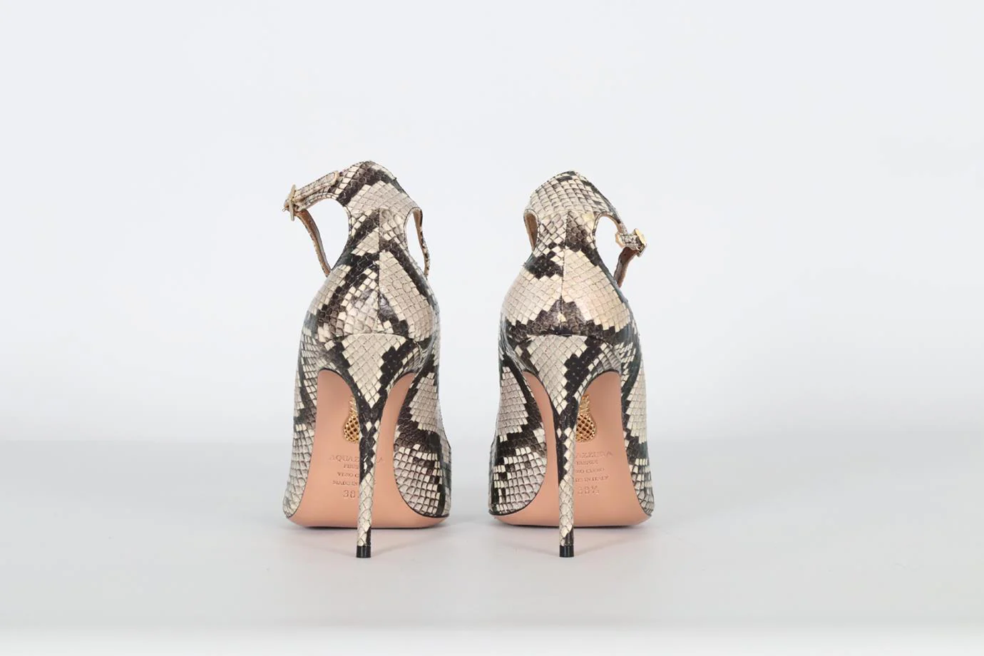 AQUAZZURA PYTHON PUMPS EU 38.5 UK 5.5 US 8.5 - Image 4