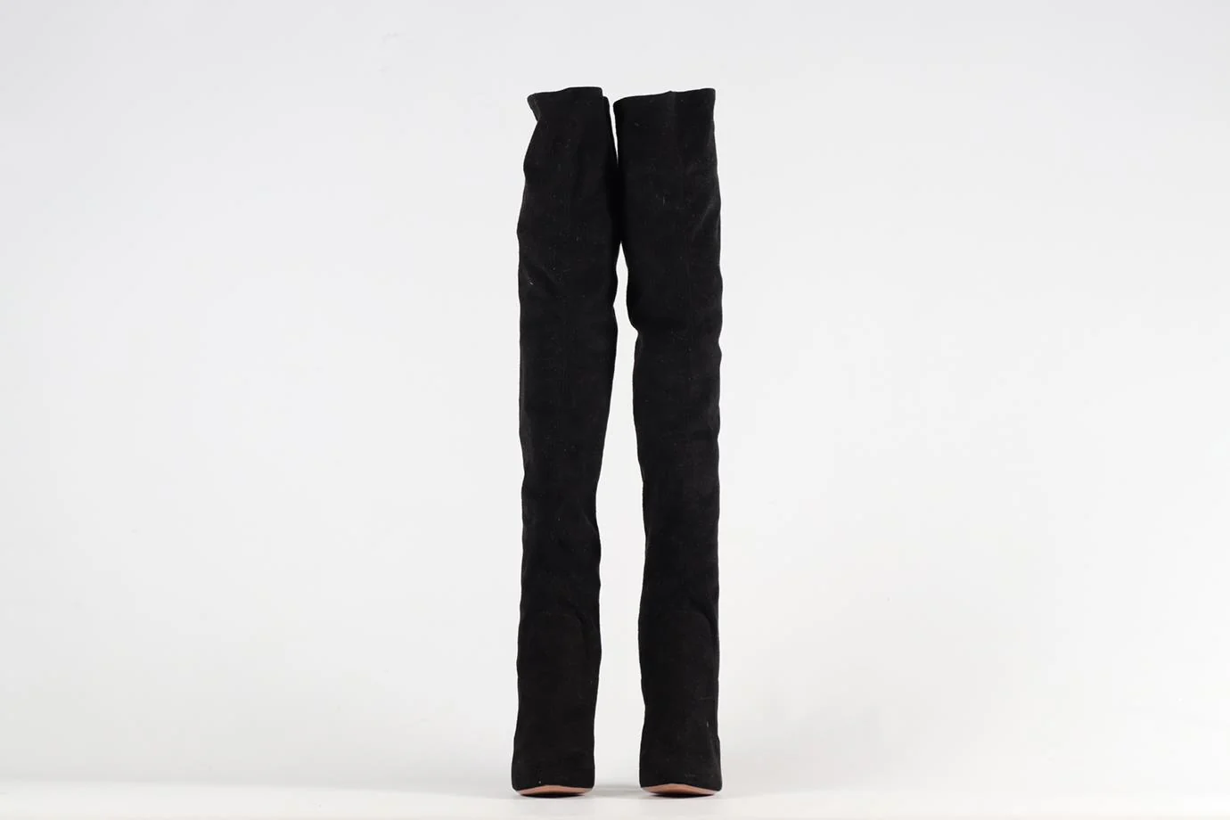 AQUAZZURA SUEDE OVER THE KNEE BOOTS EU 37.5 UK 4.5 US 7.5 - Image 3