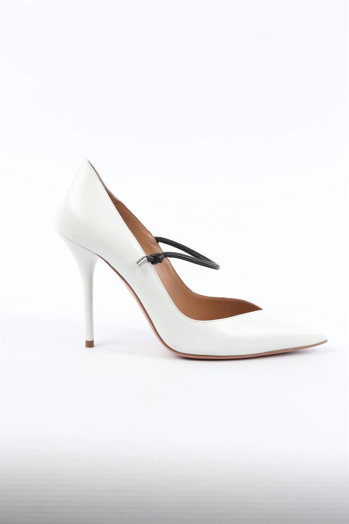 AQUAZZURA WHITE LEATHER PUMPS EU 38.5 UK 5.5 US 8.5 - Image 2