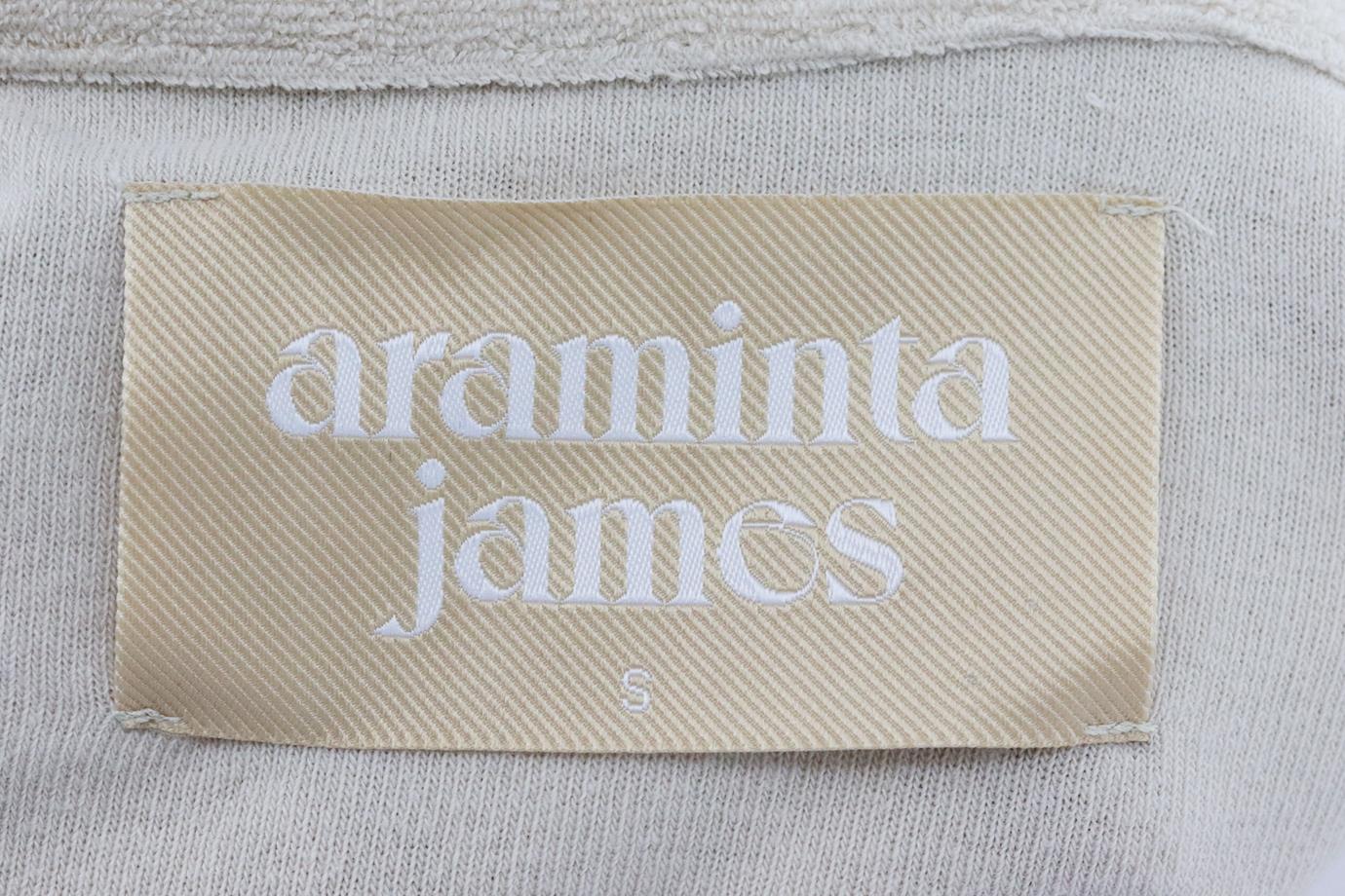 ARAMINTA JAMES COTTON TERRY SHIRT SMALL - Image 5