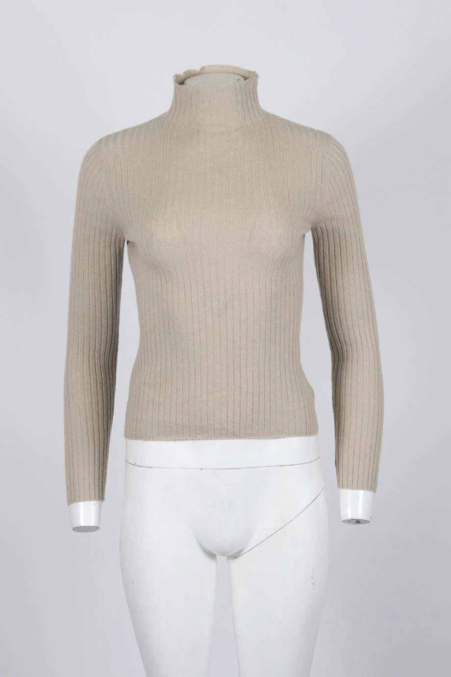 ARCH4 RIBBED CASHMERE TURTLENECK SWEATER SMALL - Image 2