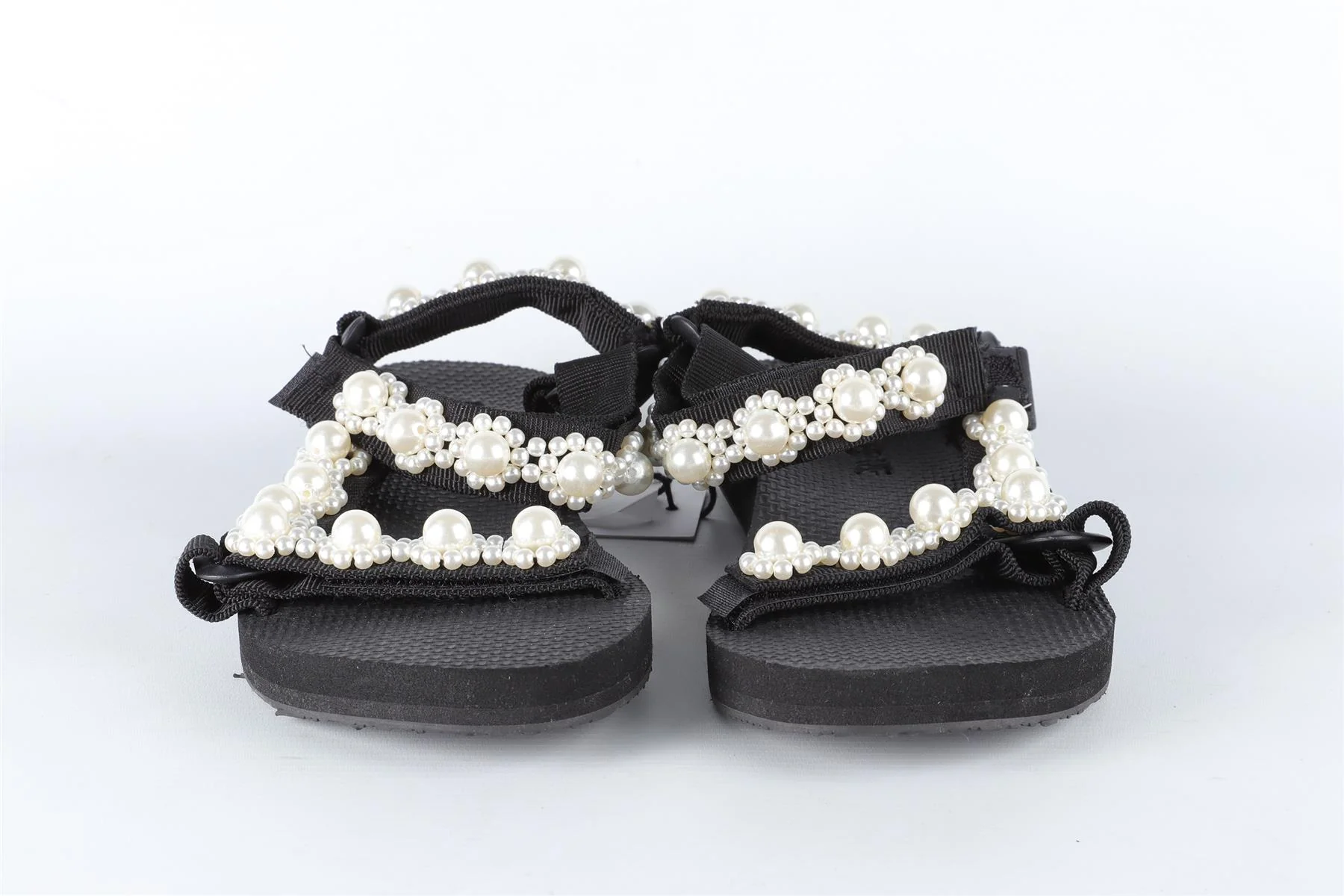 ARIZONA LOVE BLACK PEARL AND RUBBER SANDALS EU 38 UK 5 US 8 - Image 3