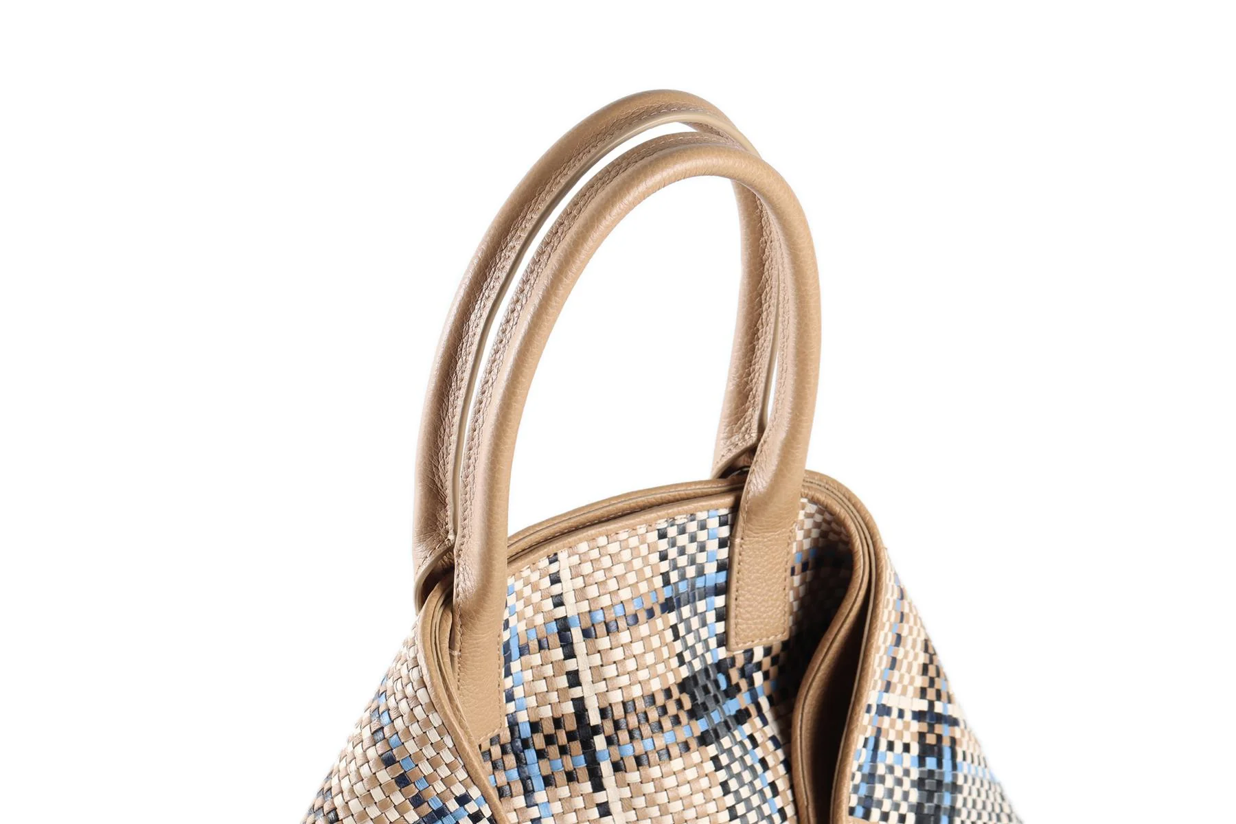 ARKIS BEIGE AI SMALL LEATHER TOTE BAG - Image 11