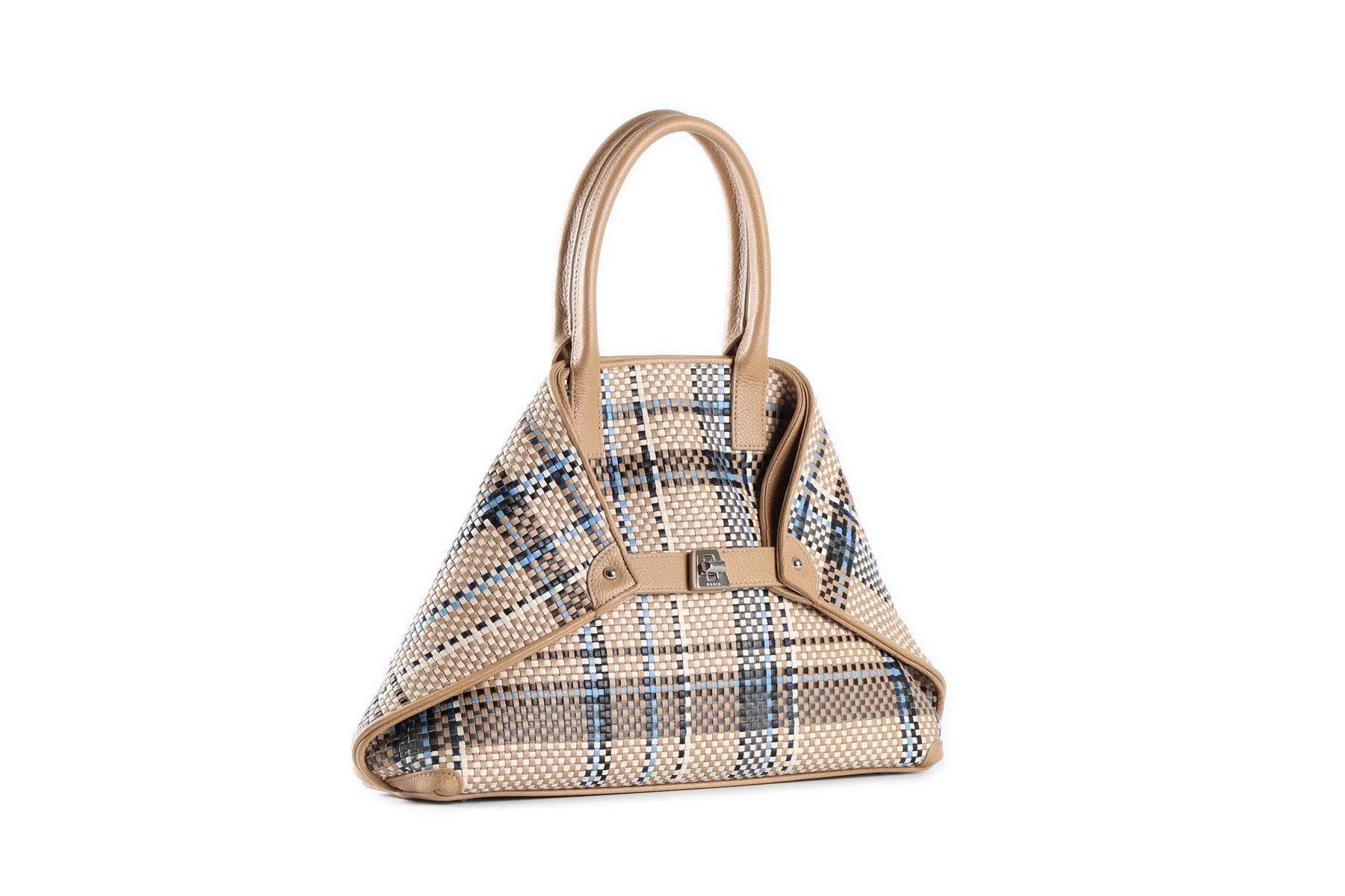 ARKIS BEIGE AI SMALL LEATHER TOTE BAG - Image 4