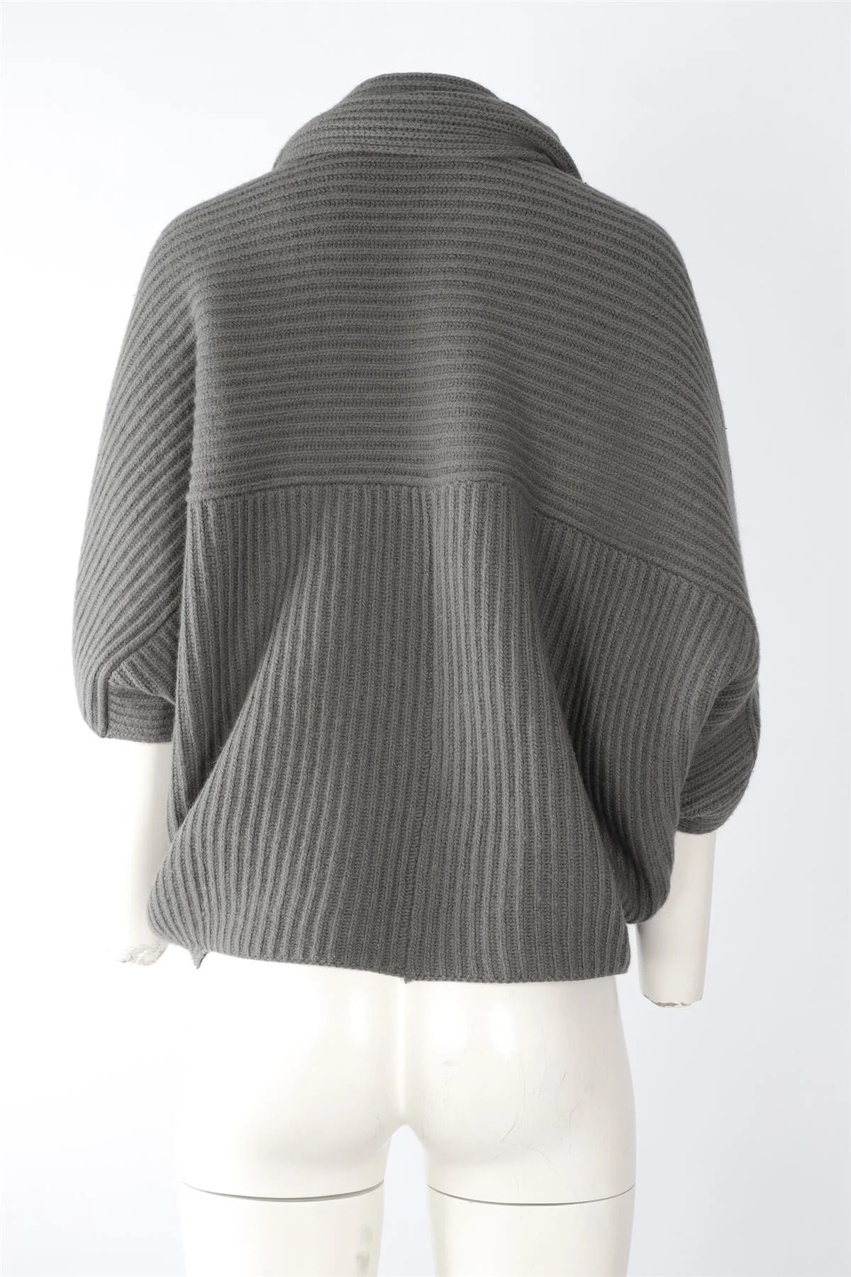 ARMANI COLLEZIONI GREY WOOL CARDIGAN SMALL - Image 4