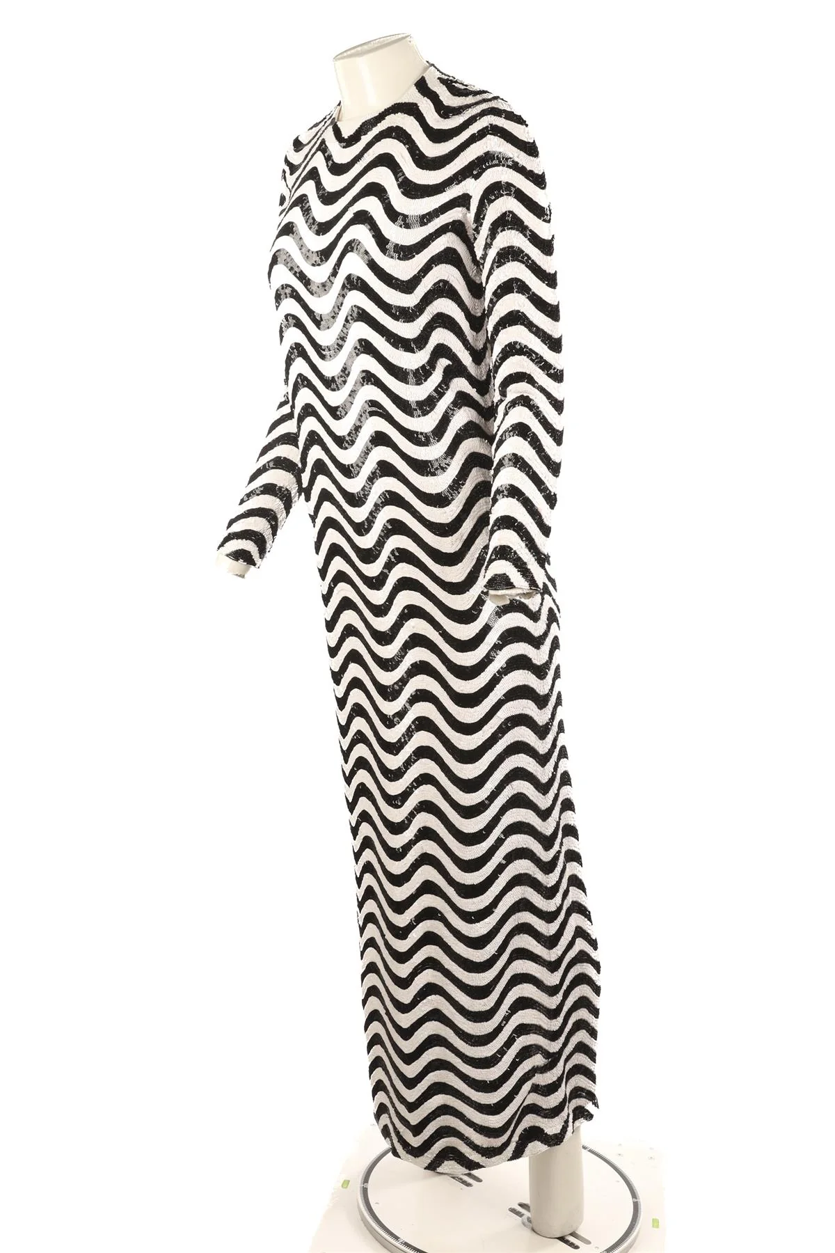 ASHISH WHITE SEQUIN MAXI DRESS XSMALL - Image 3