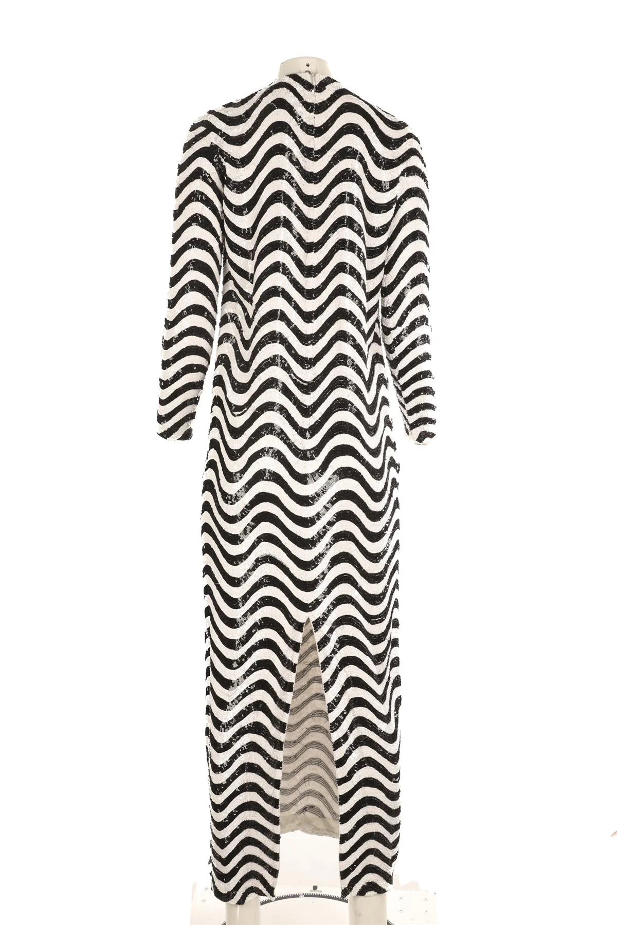 ASHISH WHITE SEQUIN MAXI DRESS XSMALL - Image 4