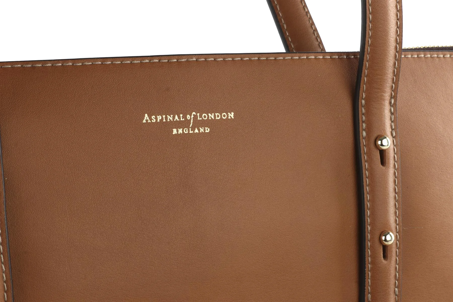 ASPINAL OF LONDON TAN REGENT LEATHER SHOULDER BAG - Image 8