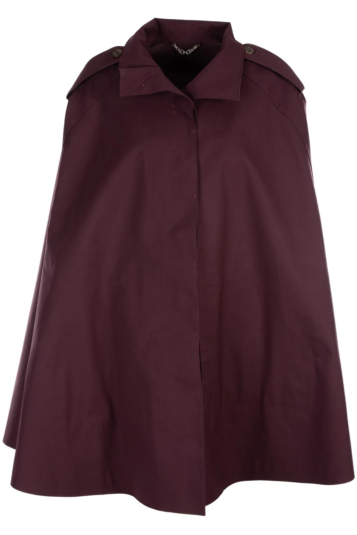 ASPREY PURPLE COTTON CAPE IT 42 UK 10