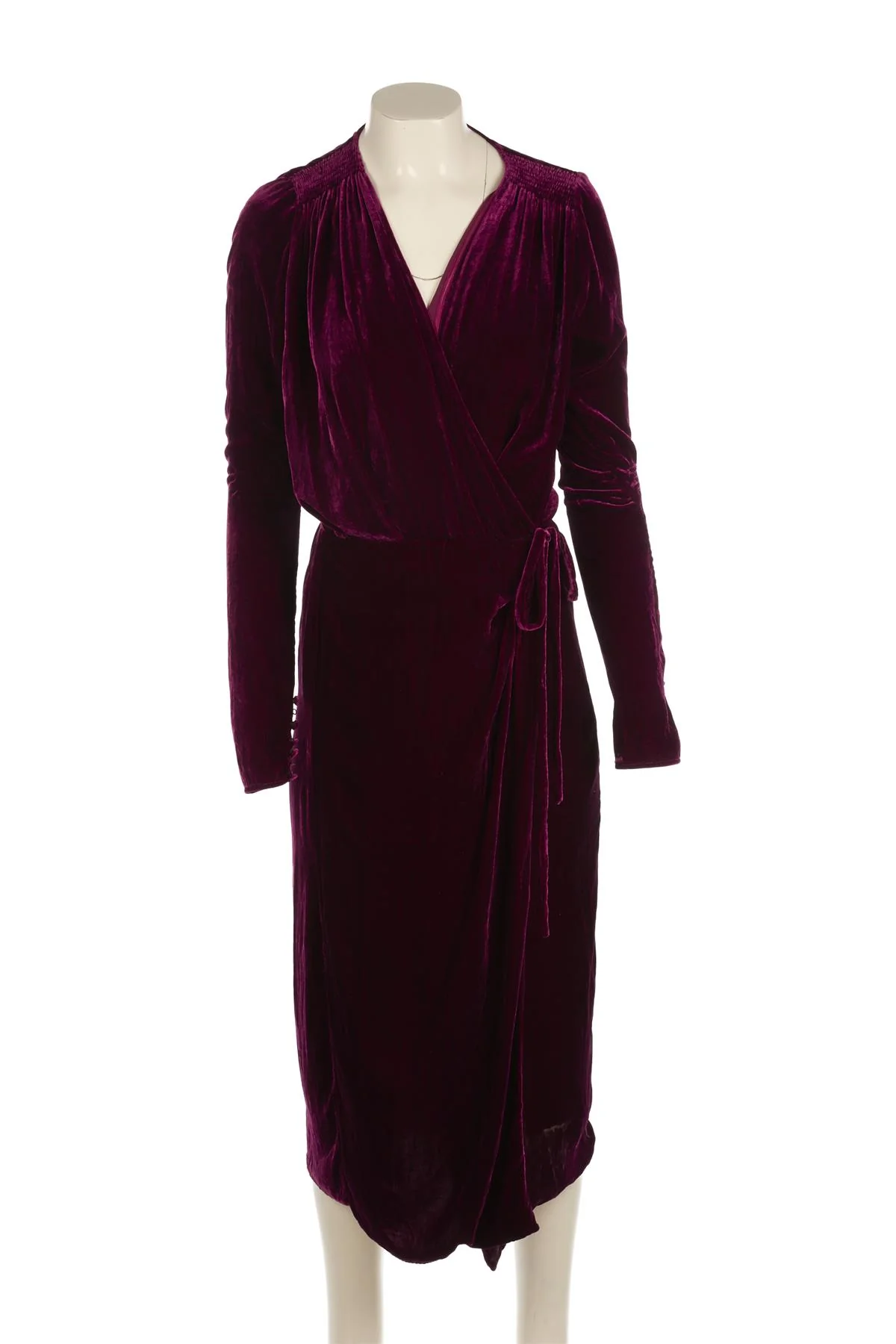 ATTICO PURPLE VELVET MAXI DRESS UK 8 - Image 2
