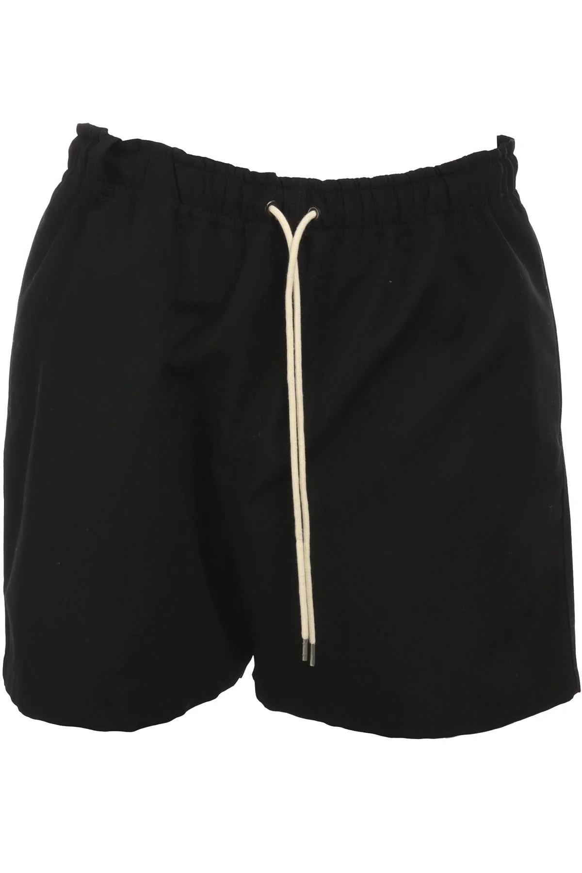 AURALEE BLACK MENS WOOL SHORTS SMALL