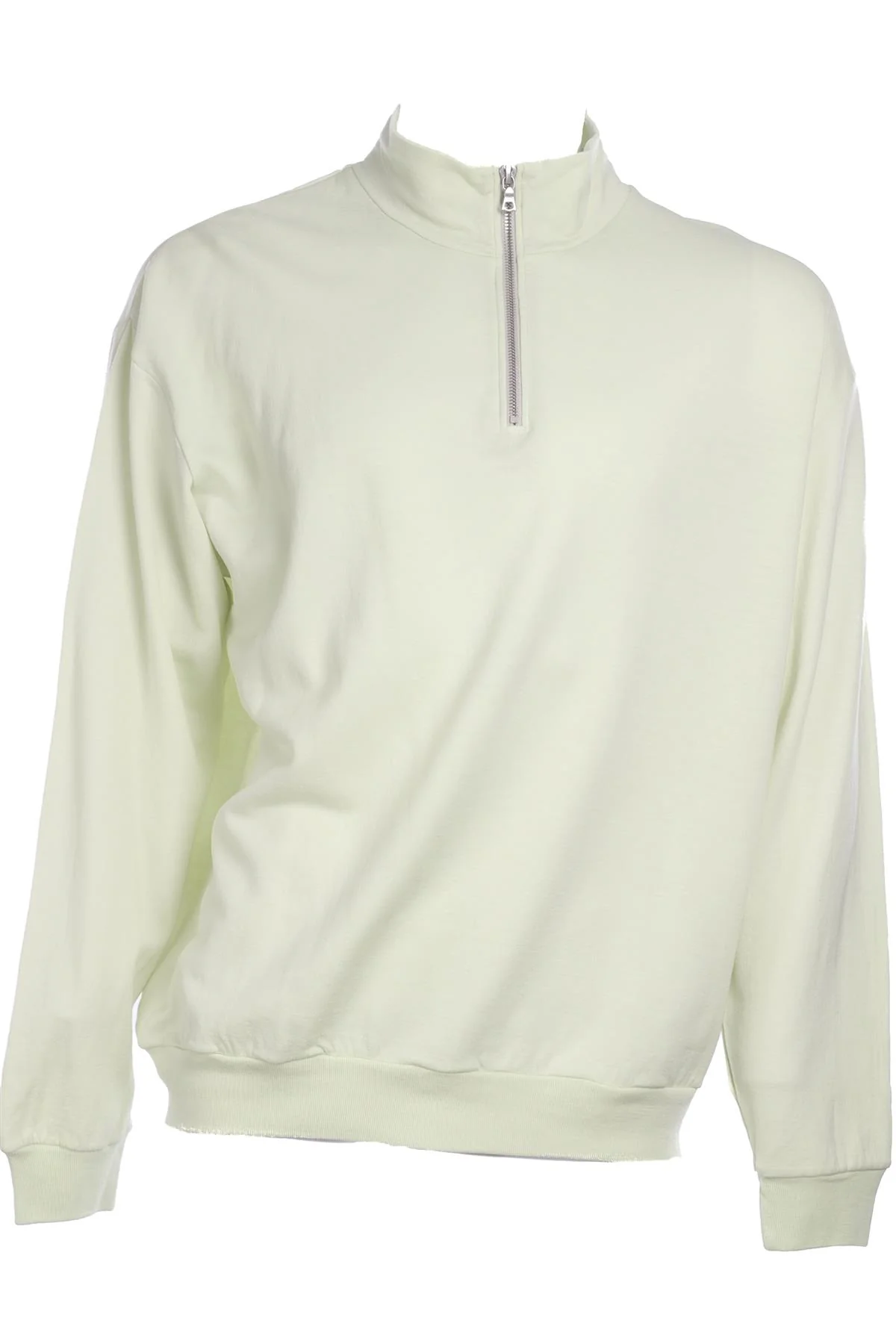 AURALEE GREEN MENS WOOL SWEATSHIRT SMALL