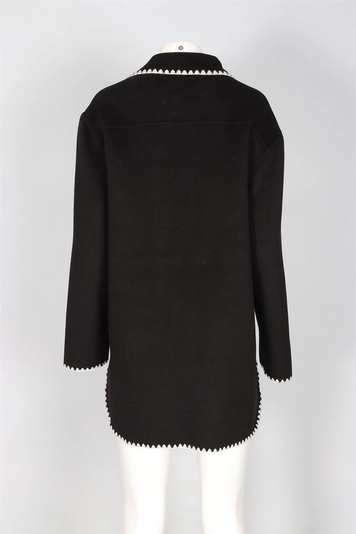 AVA ADORE BLACK WOOL JACKET IT 42 UK 10 - Image 4