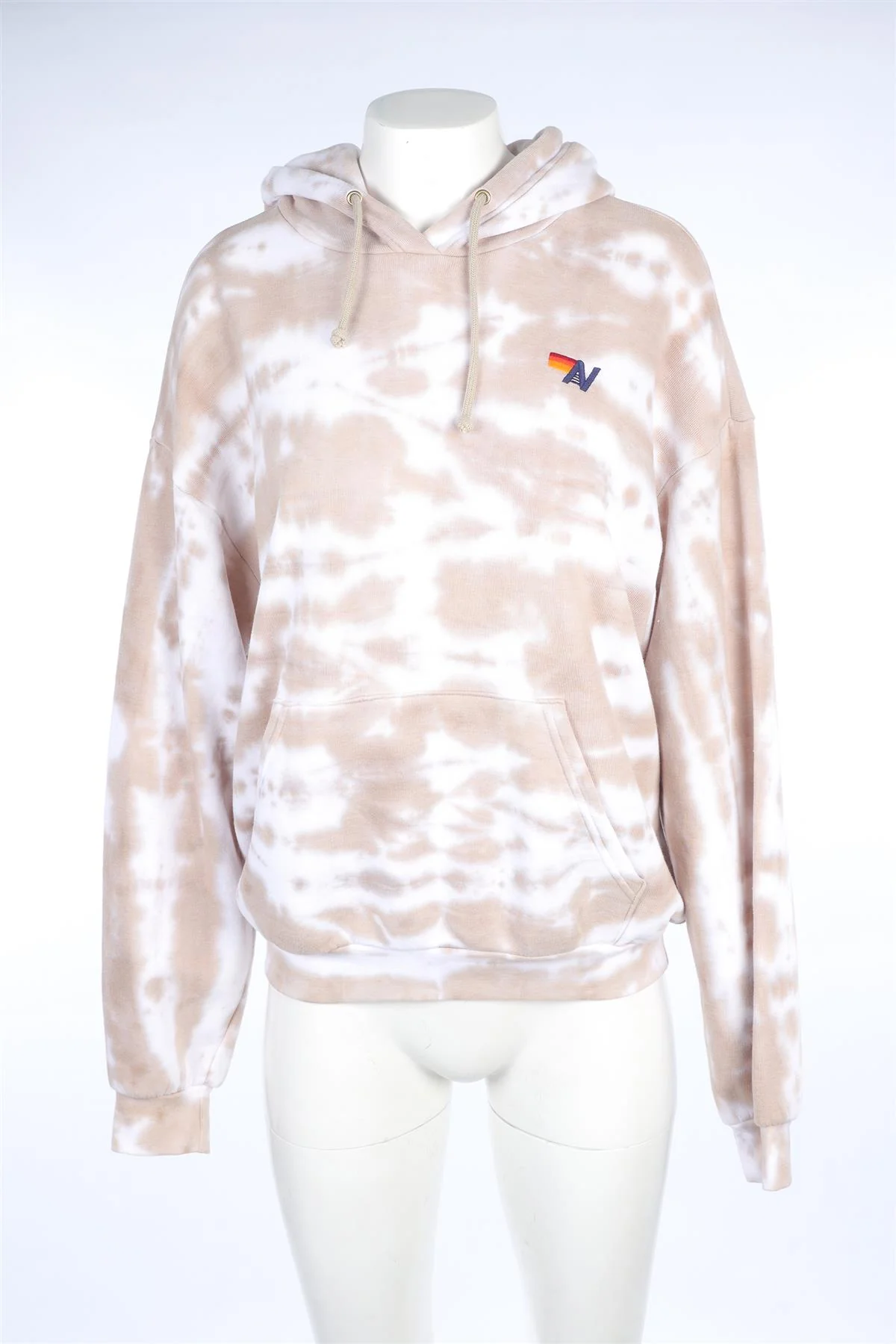 AVIATOR NATION BEIGE COTTON HOODIE MEDIUM - Image 2