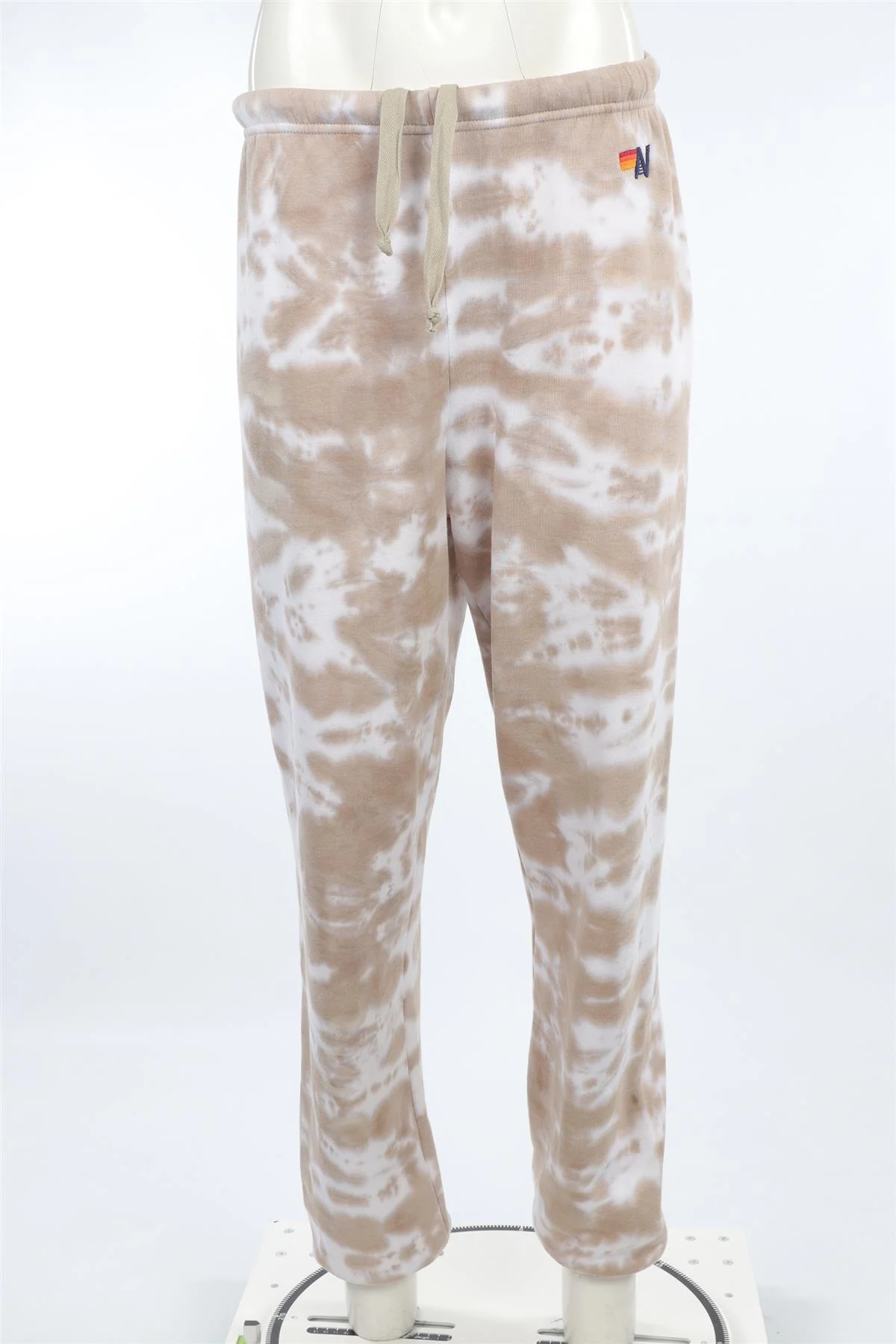 AVIATOR NATION BEIGE COTTON TRACK PANTS MEDIUM - Image 2