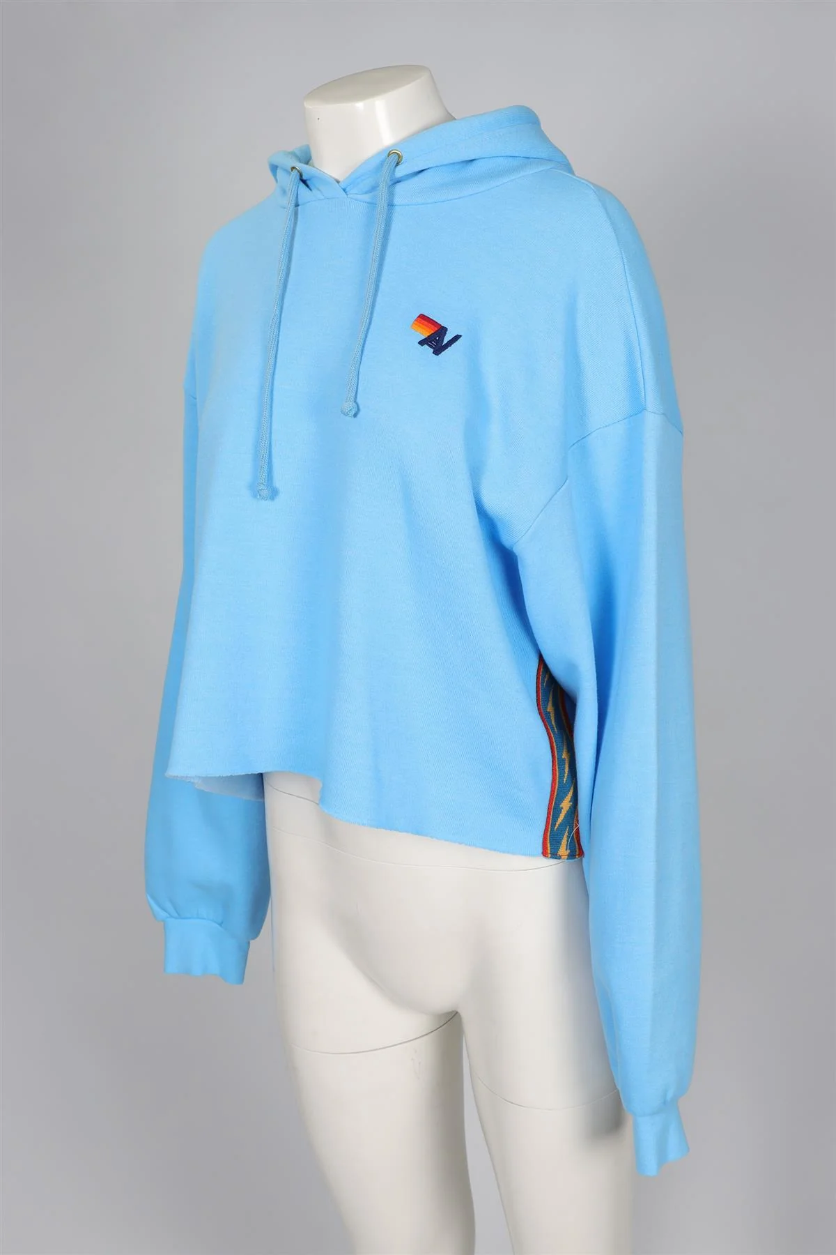 AVIATOR NATION BLUE COTTON HOODIE SMALL - Image 3