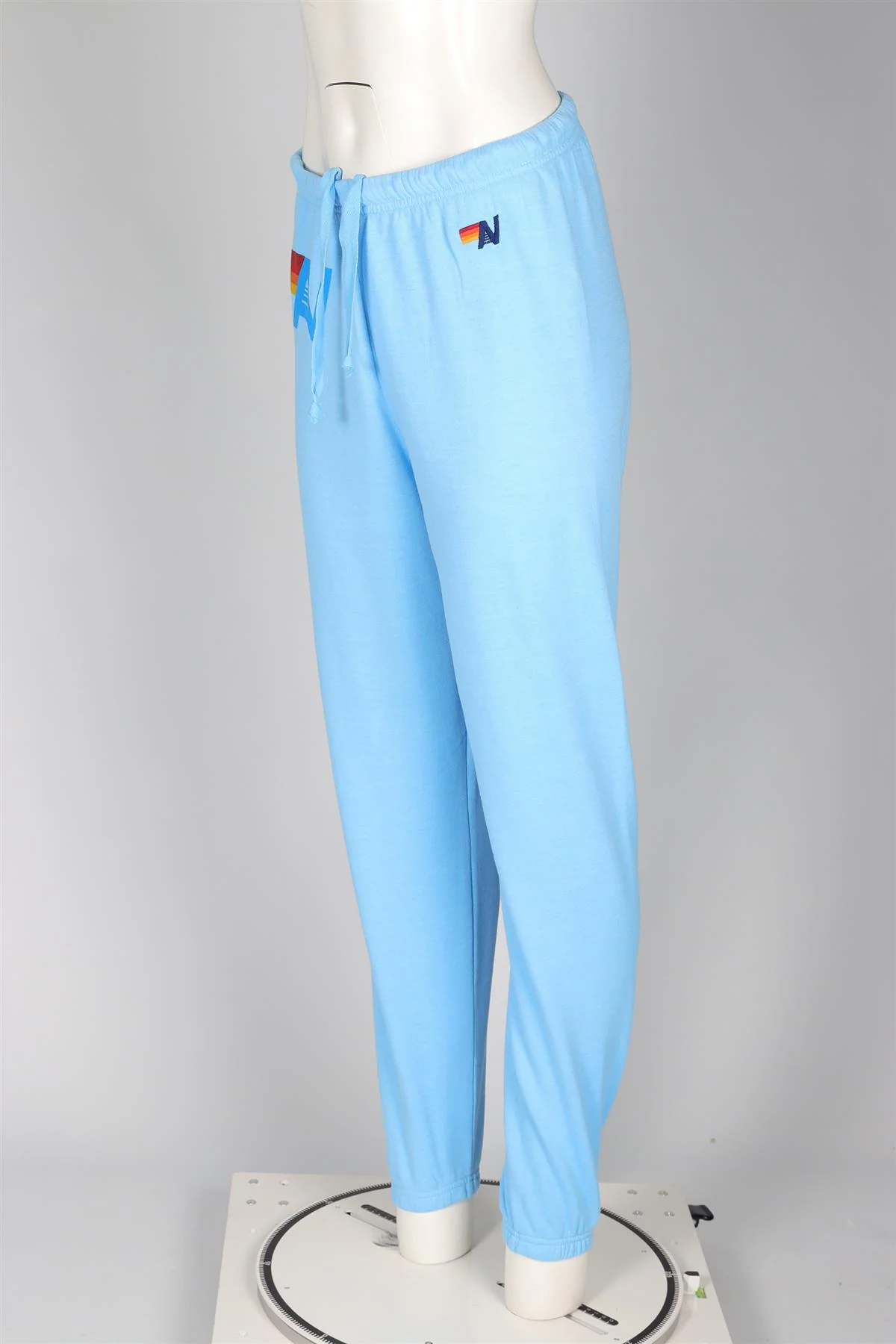 AVIATOR NATION BLUE COTTON TRACK PANTS MEDIUM - Image 3