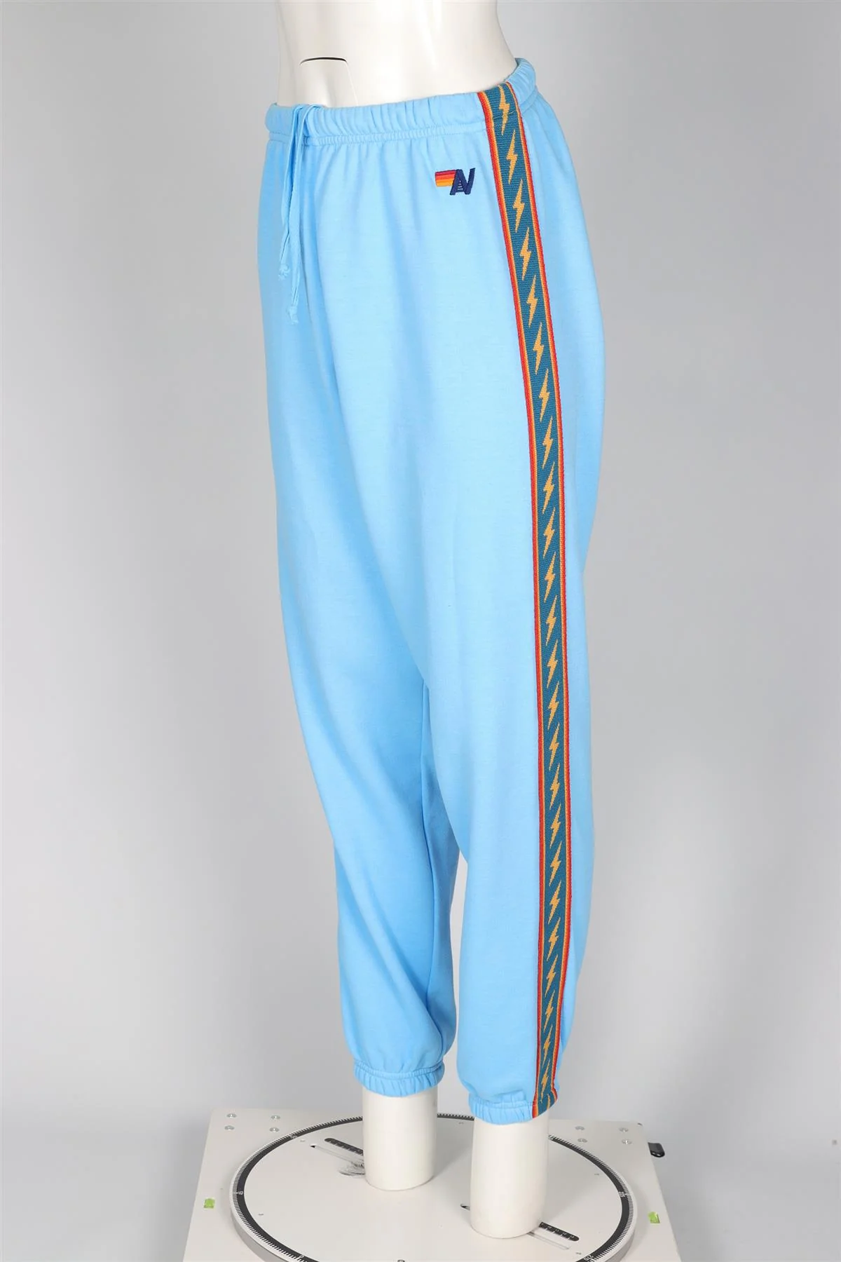 AVIATOR NATION BLUE COTTON TRACK PANTS MEDIUM - Image 3