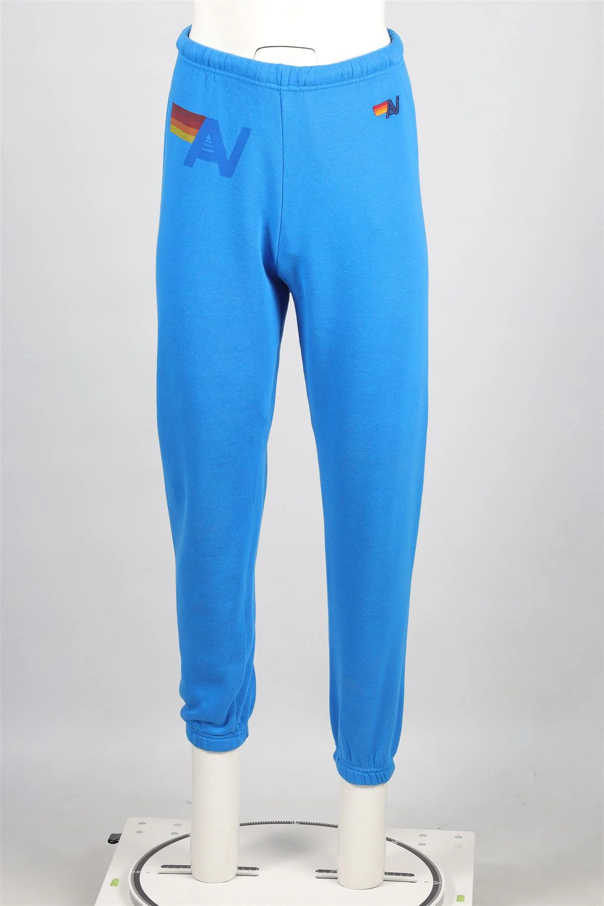 AVIATOR NATION BLUE COTTON TRACK PANTS SMALL - Image 2