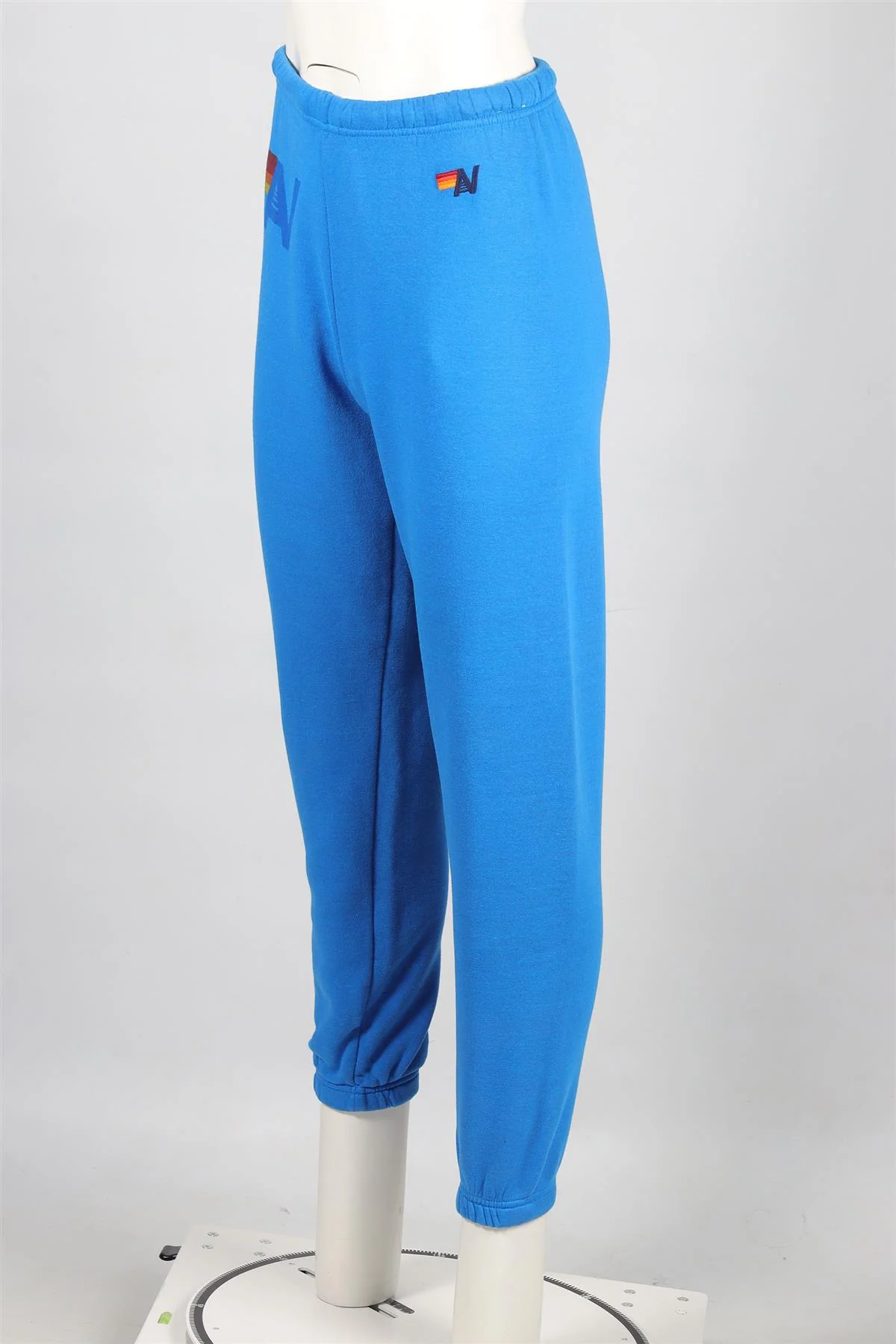 AVIATOR NATION BLUE COTTON TRACK PANTS SMALL - Image 3