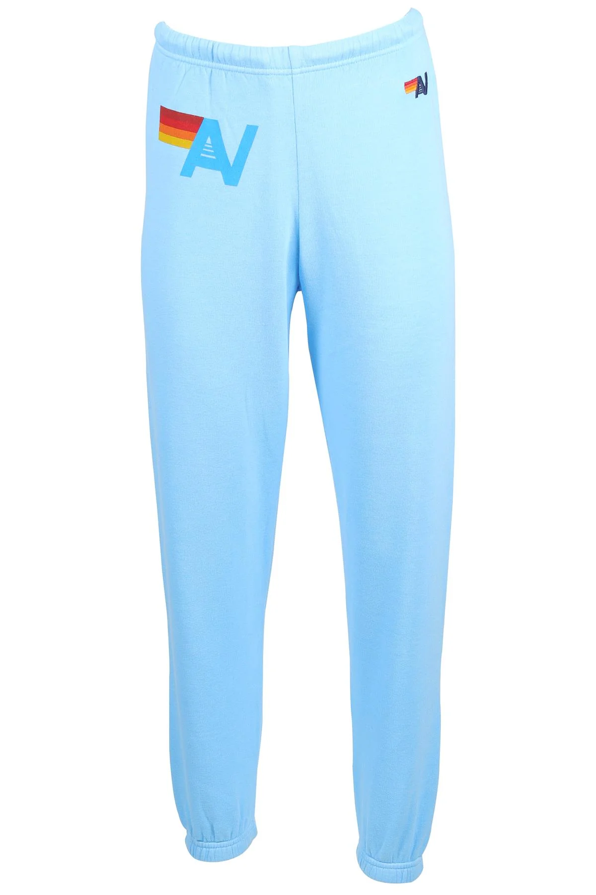 AVIATOR NATION BLUE COTTON TRACK PANTS SMALL