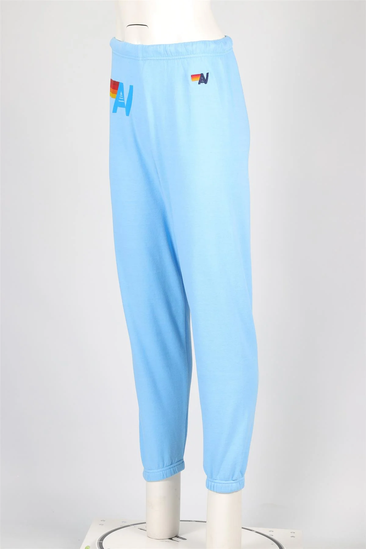 AVIATOR NATION BLUE COTTON TRACK PANTS SMALL - Image 3