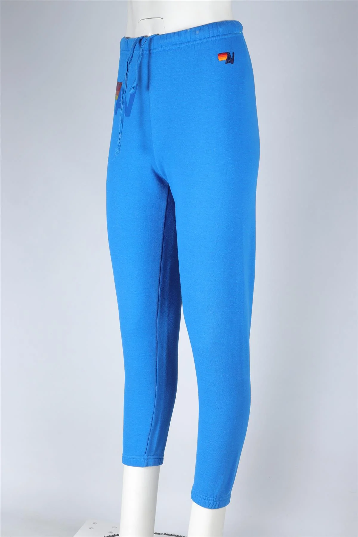 AVIATOR NATION BLUE COTTON TRACK PANTS XSMALL - Image 3