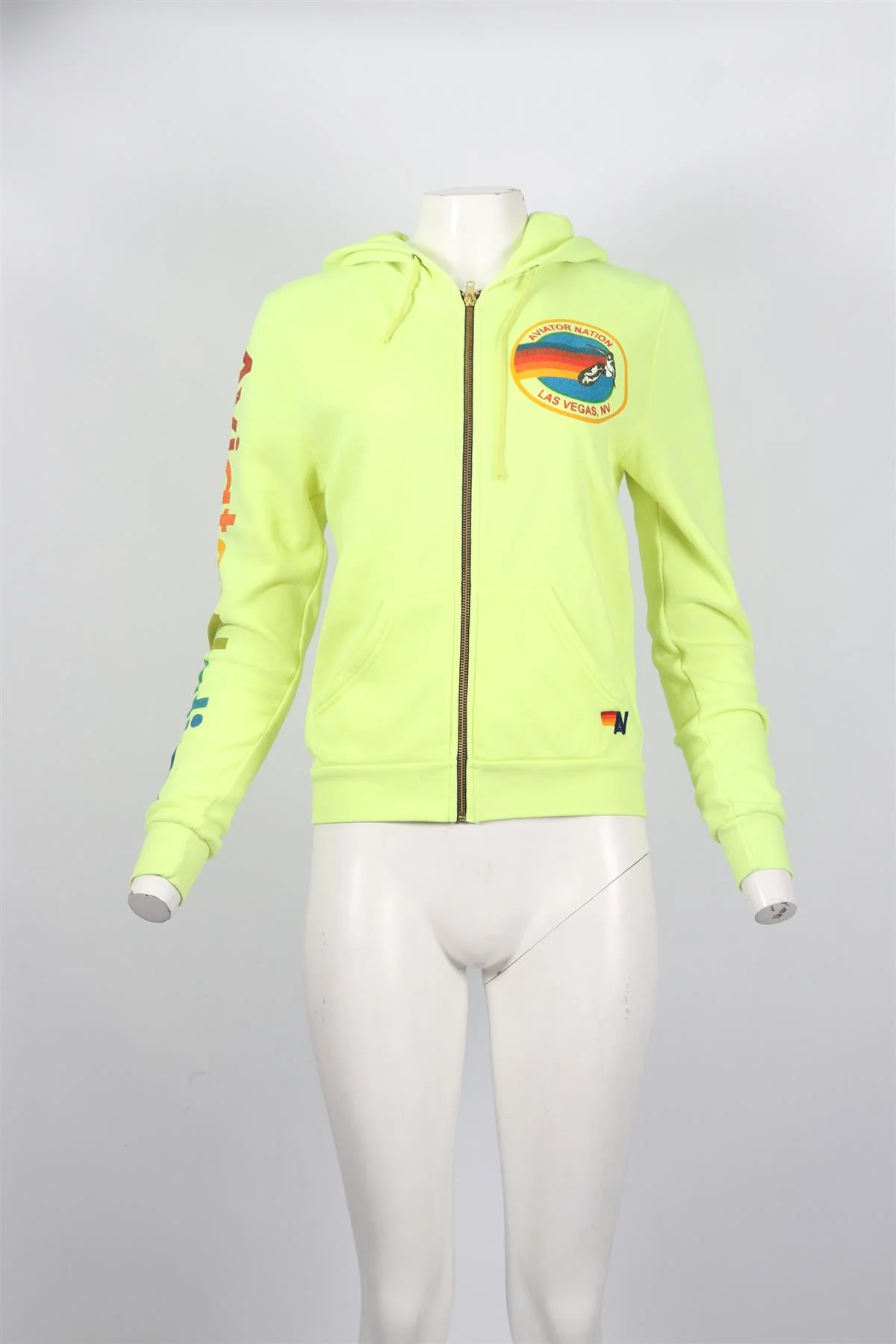 AVIATOR NATION COTTON BLEND HOODIE SMALL - Image 2