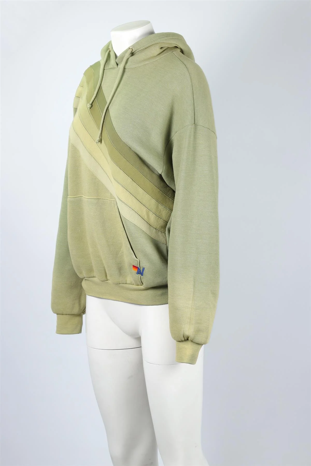 AVIATOR NATION GREEN COTTON HOODIE XSMALL - Image 3