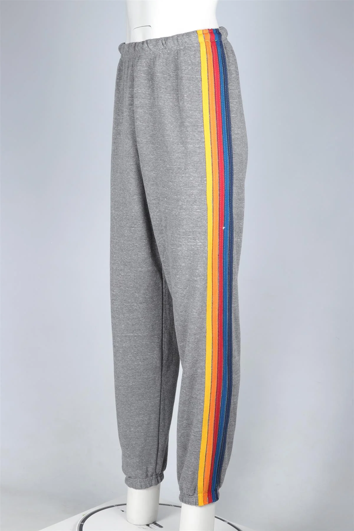 AVIATOR NATION GREY COTTON TRACK PANTS LARGE - Image 3
