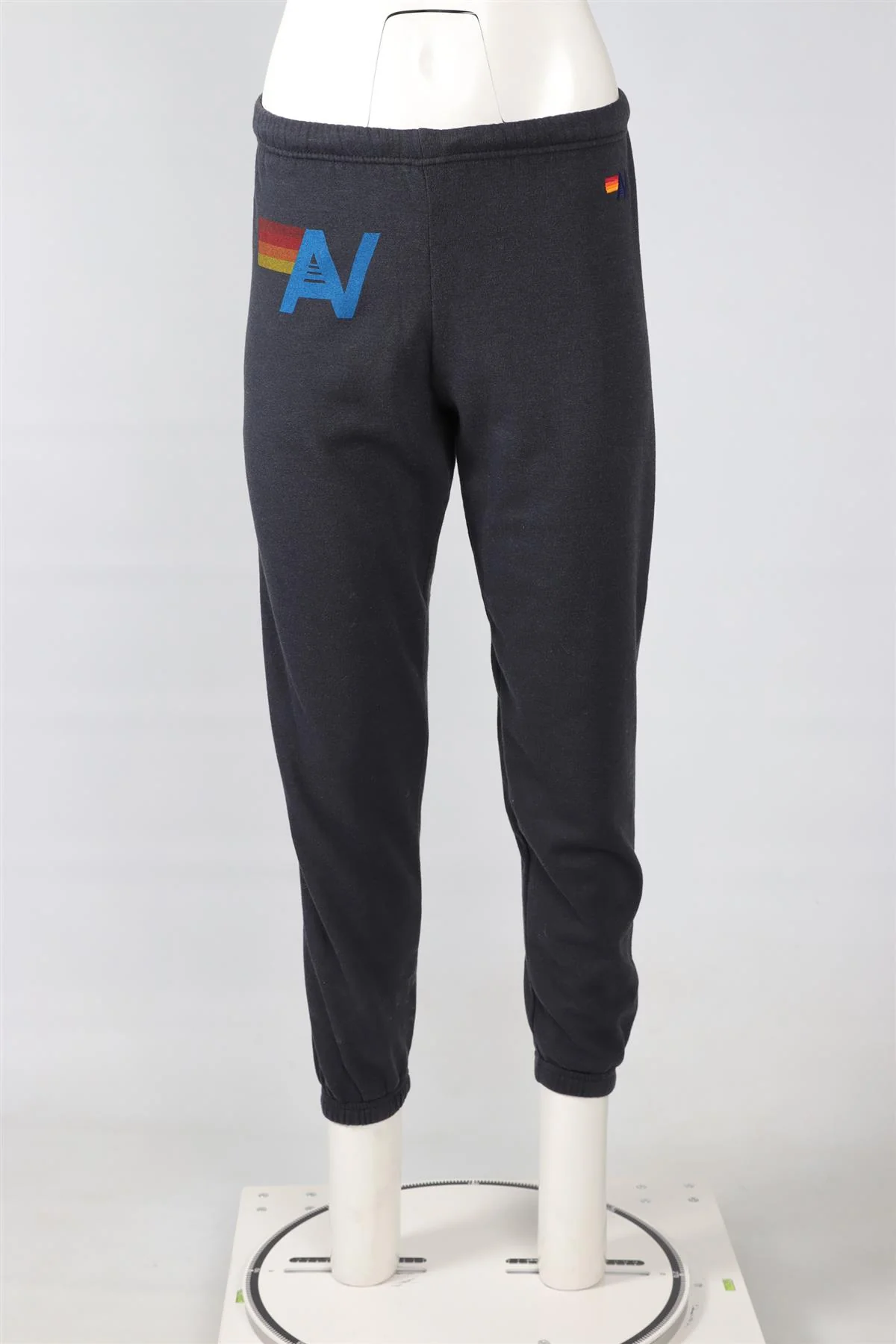 AVIATOR NATION GREY COTTON TRACK PANTS SMALL - Image 2