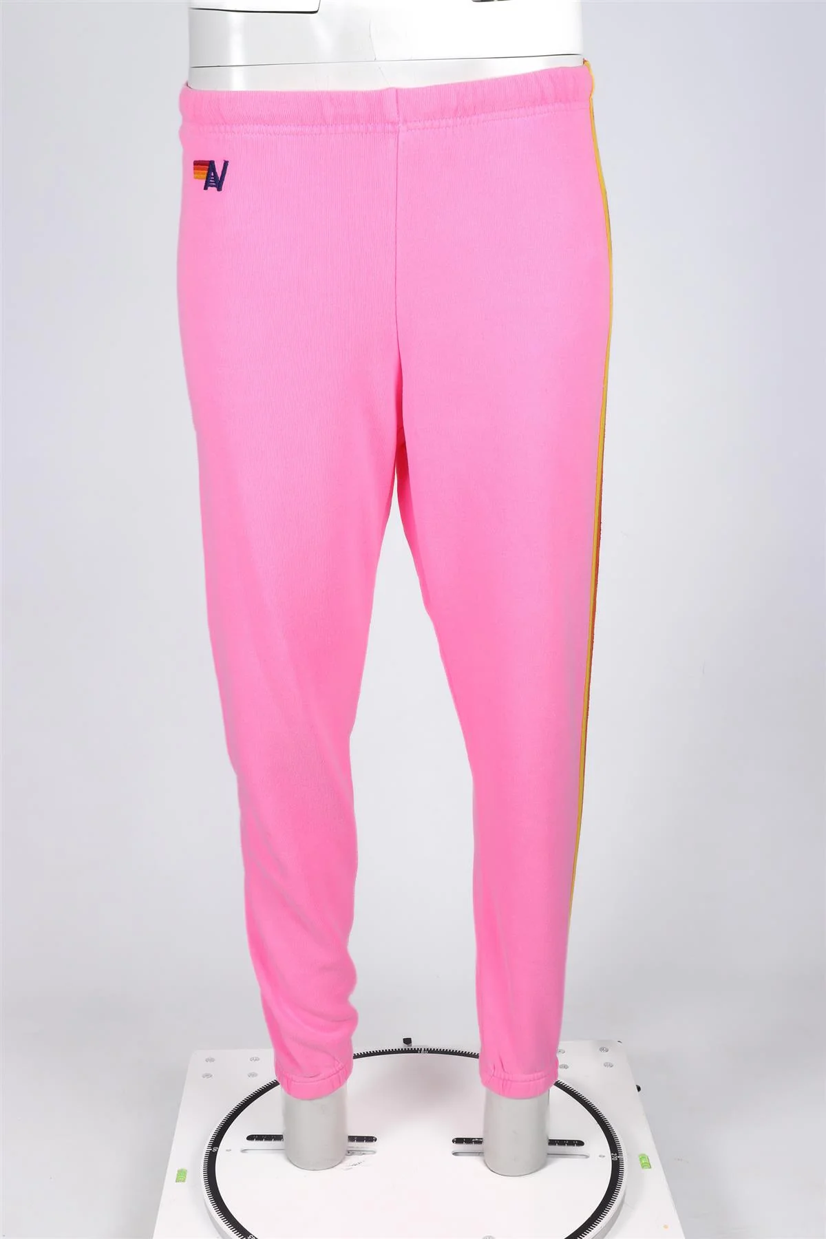 AVIATOR NATION PINK COTTON TRACK PANTS X-SMALL - Image 2