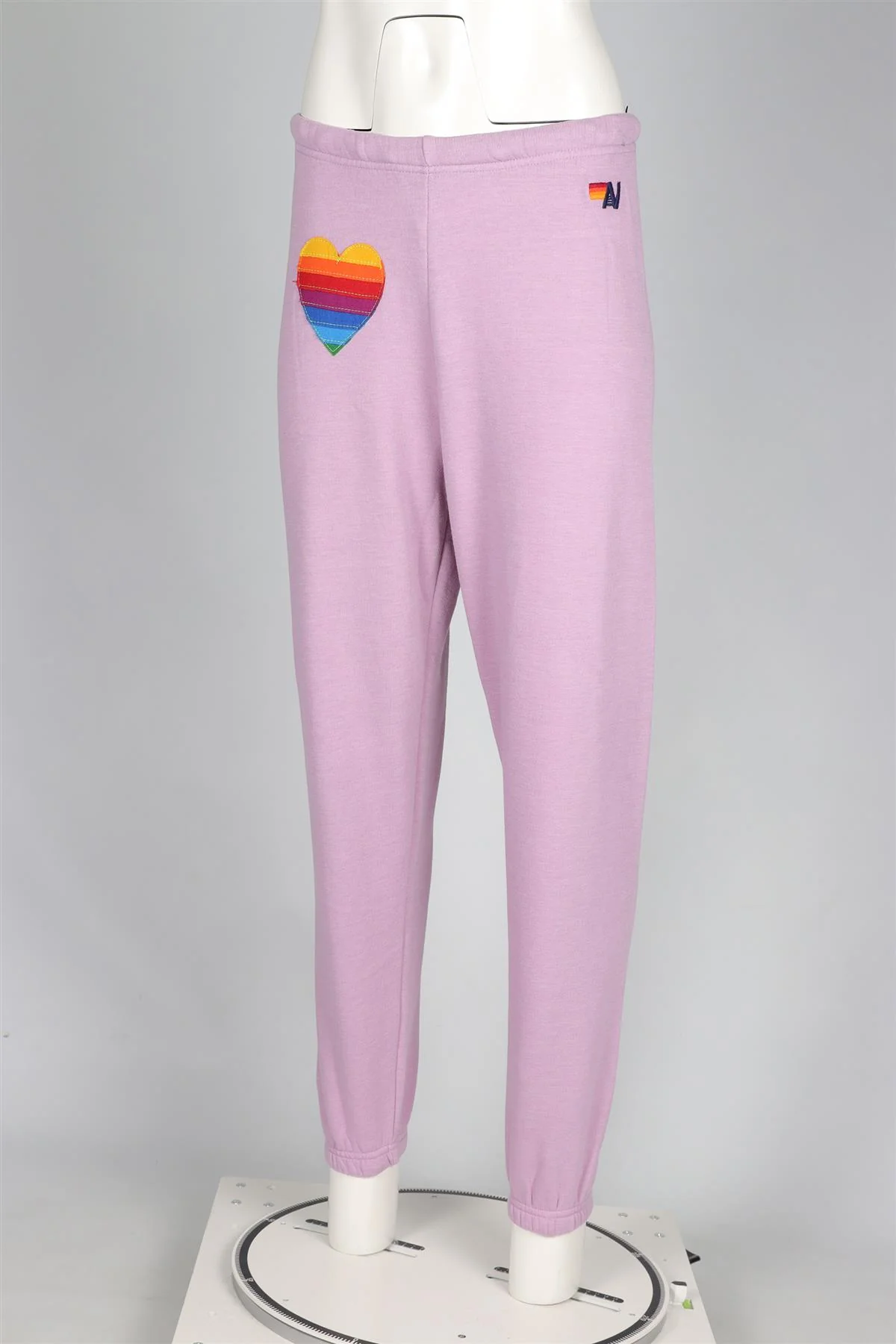 AVIATOR NATION PURPLE COTTON TRACK PANTS SMALL - Image 3