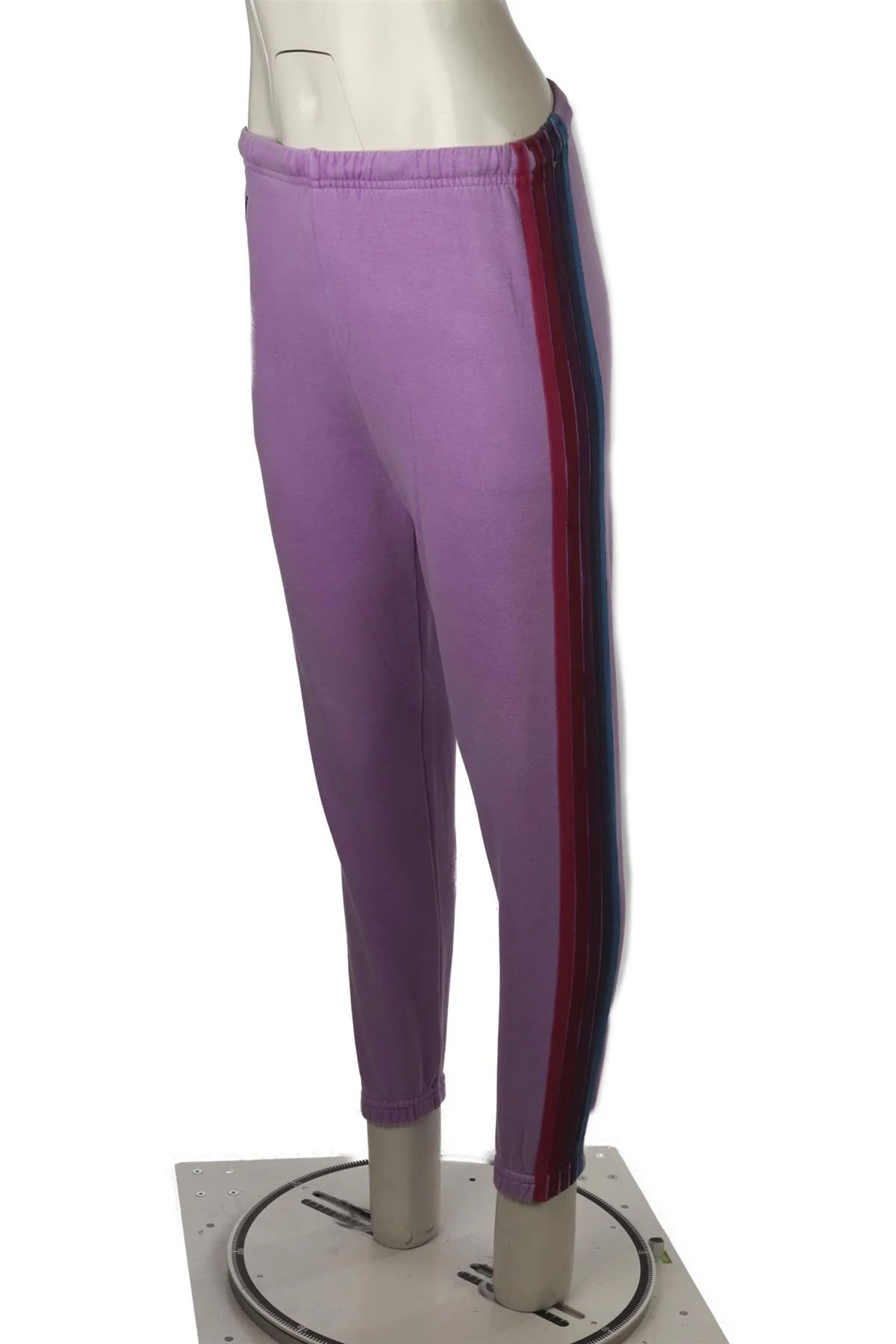 AVIATOR NATION PURPLE COTTON TRACK PANTS XSMALL - Image 3