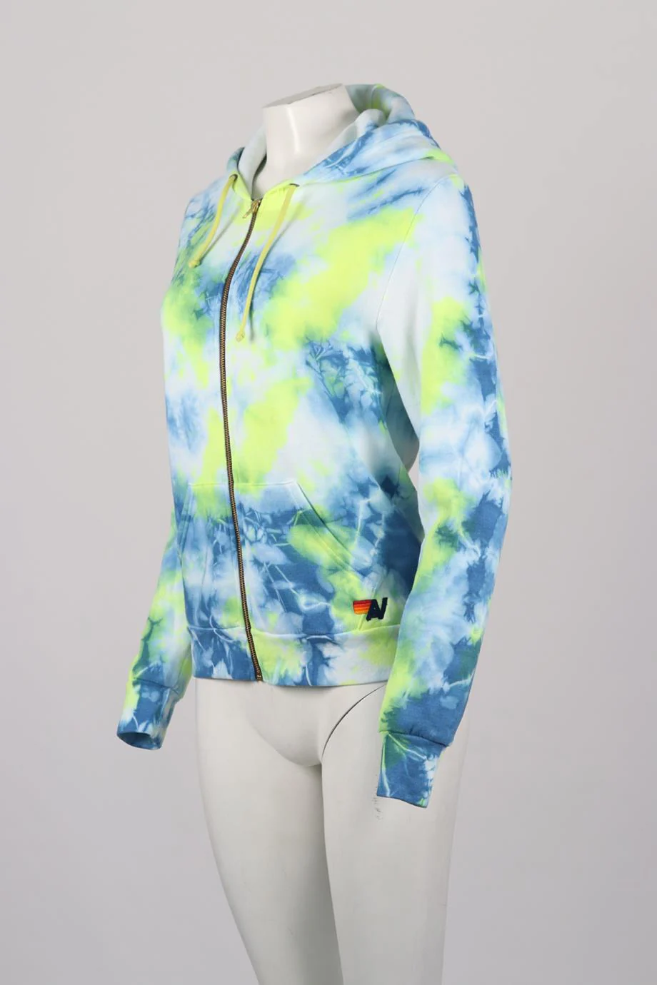 AVIATOR NATION TIE DYED COTTON BLEND HOODIE SMALL - Image 3
