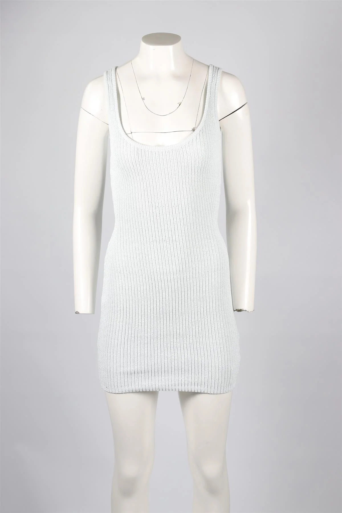 AYA MUSE BLUE COTTON MINI DRESS SMALL - Image 2