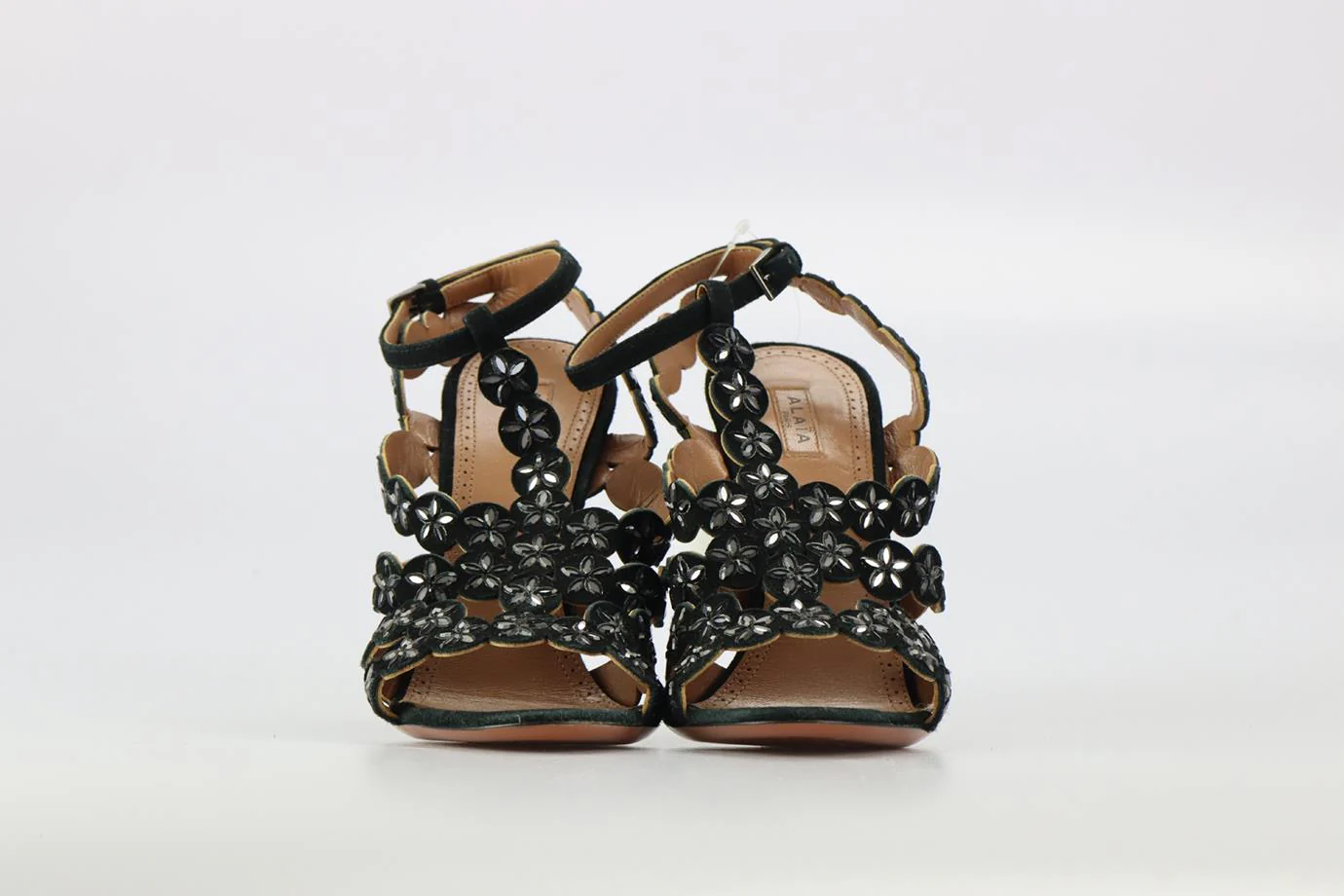 AZZEDINE ALAÏA EMBELLISHED SUEDE SANDALS EU 38 UK 5 US 8 - Image 3