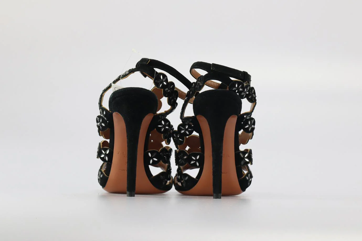 AZZEDINE ALAÏA EMBELLISHED SUEDE SANDALS EU 38 UK 5 US 8 - Image 4