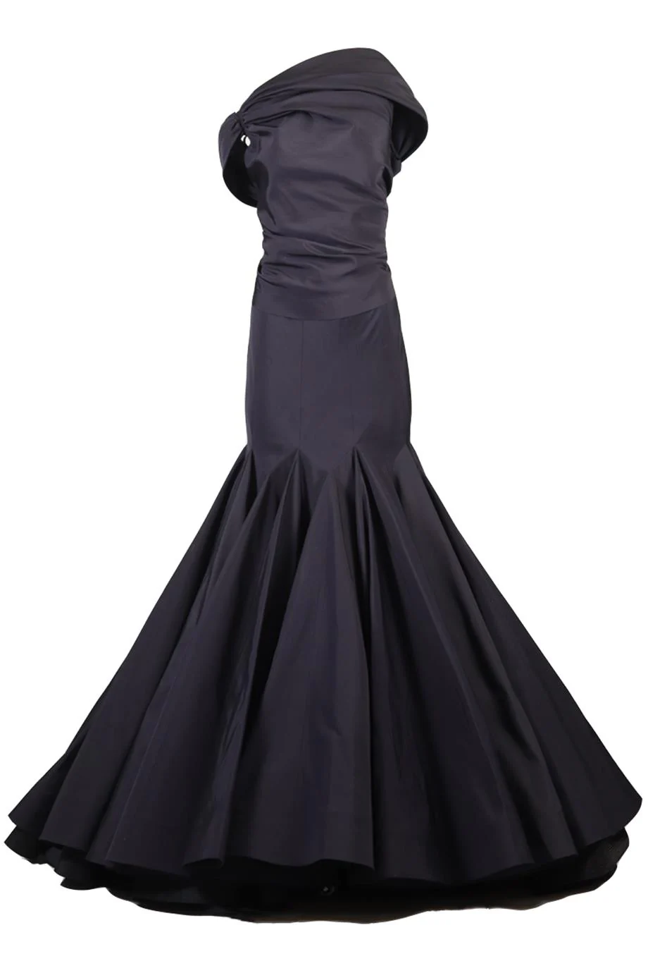 AZZEDINE ALAÏA HAUTE COUTURE TAFFETA TOP AND SKIRT SET SMALL