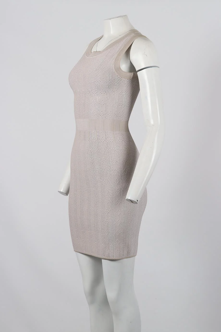 AZZEDINE ALAÏA JACQUARD KNIT MINI DRESS FR 40 UK 12 - Image 3