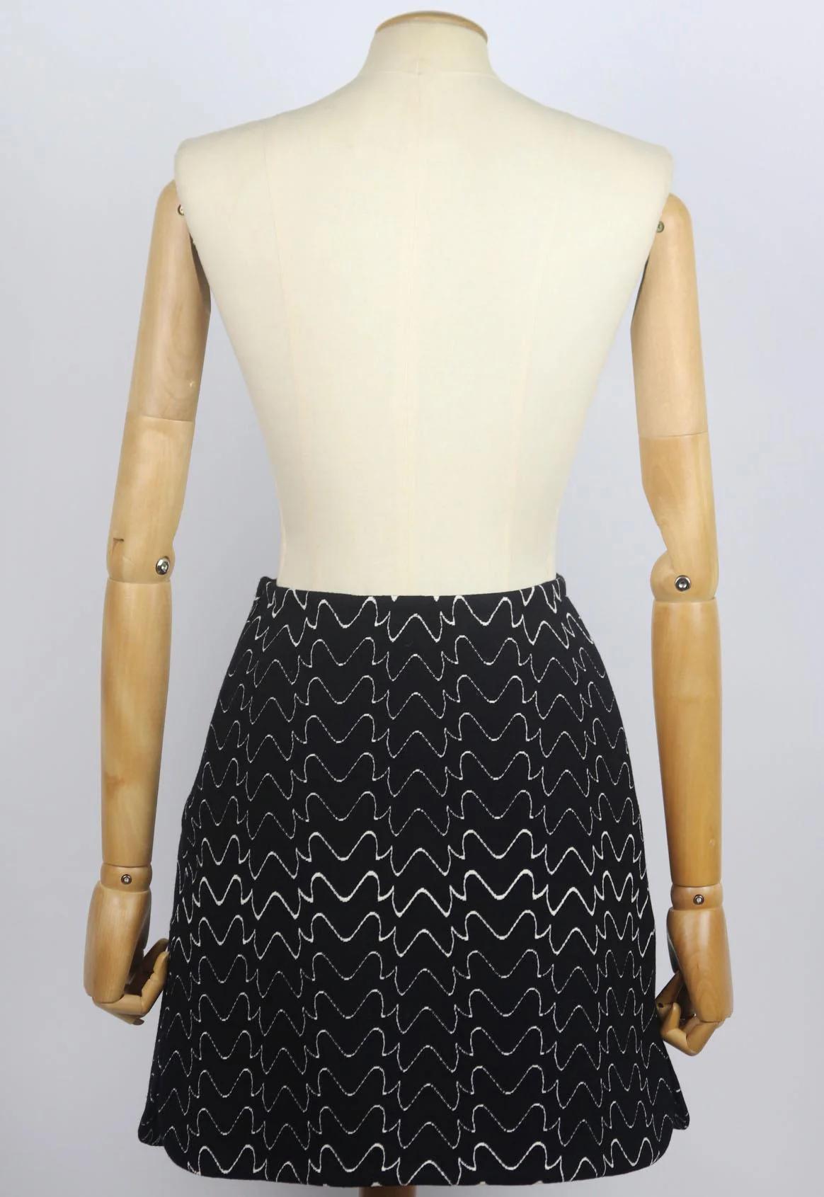 AZZEDINE ALAÏA JACQUARD KNIT MINI SKIRT FR 36 UK 8 - Image 4