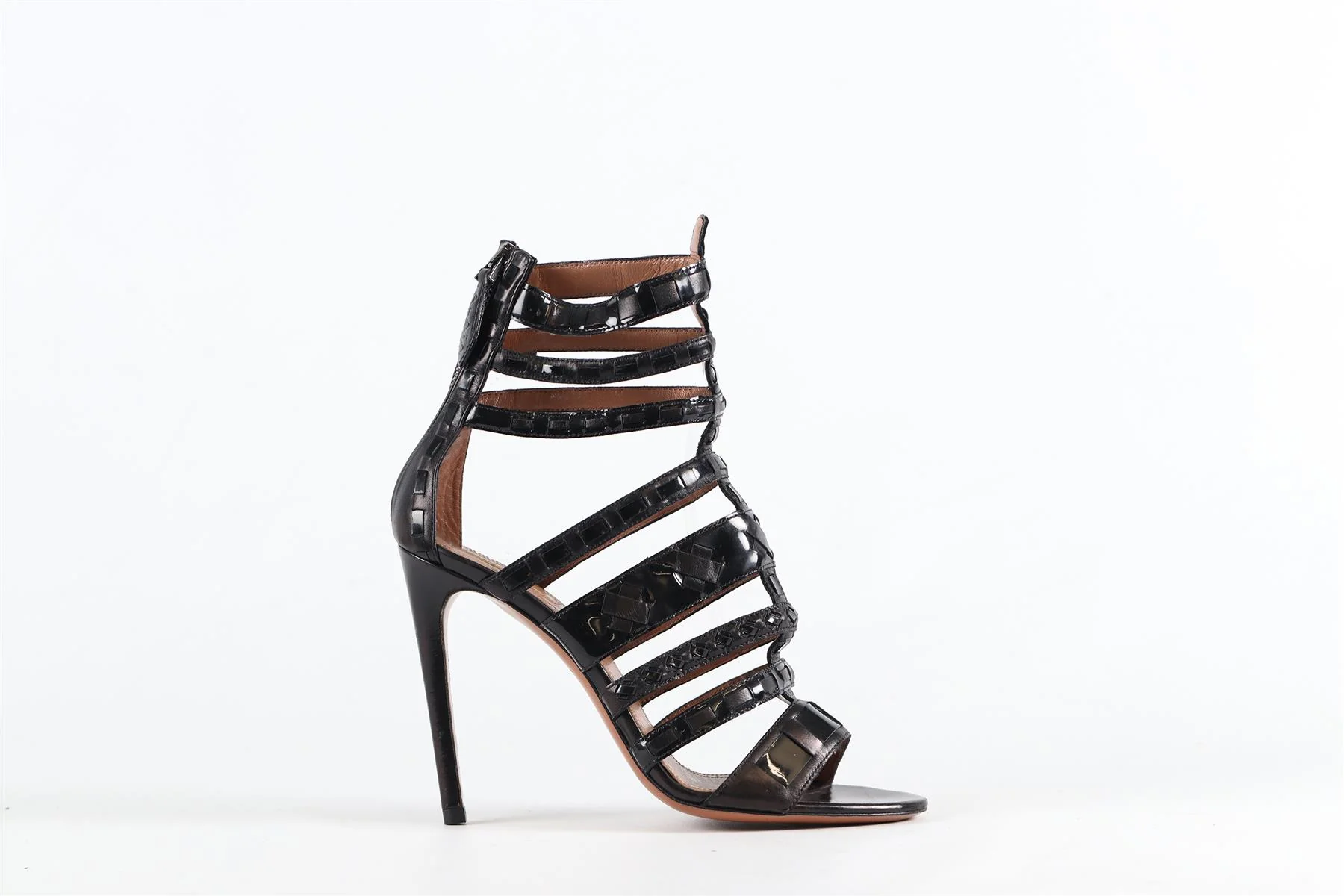 AZZEDINE ALAÏA PATENT LEATHER SANDALS EU 37 UK 4 US 7 - Image 2