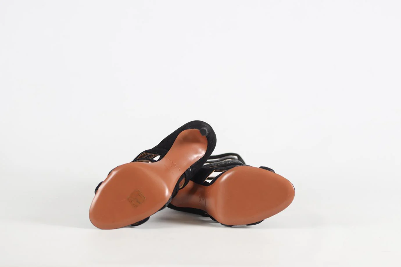 AZZEDINE ALAÏA SHAGREEN AND SUEDE SANDALS EU 37 UK 4 US 7 - Image 5