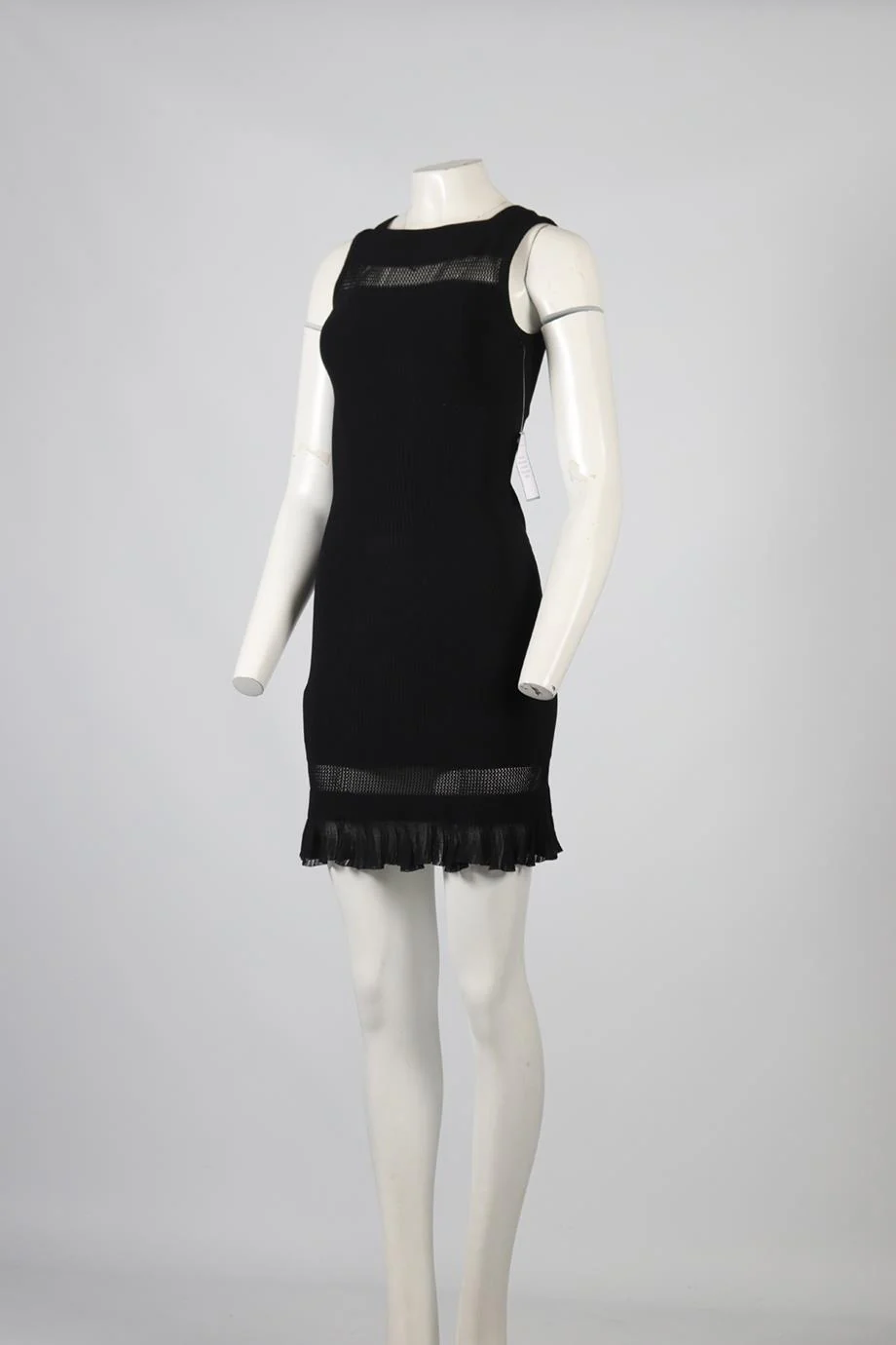 AZZEDINE ALAÏA SILK BLEND KNIT MIDI DRESS FR 38 UK 10 - Image 3